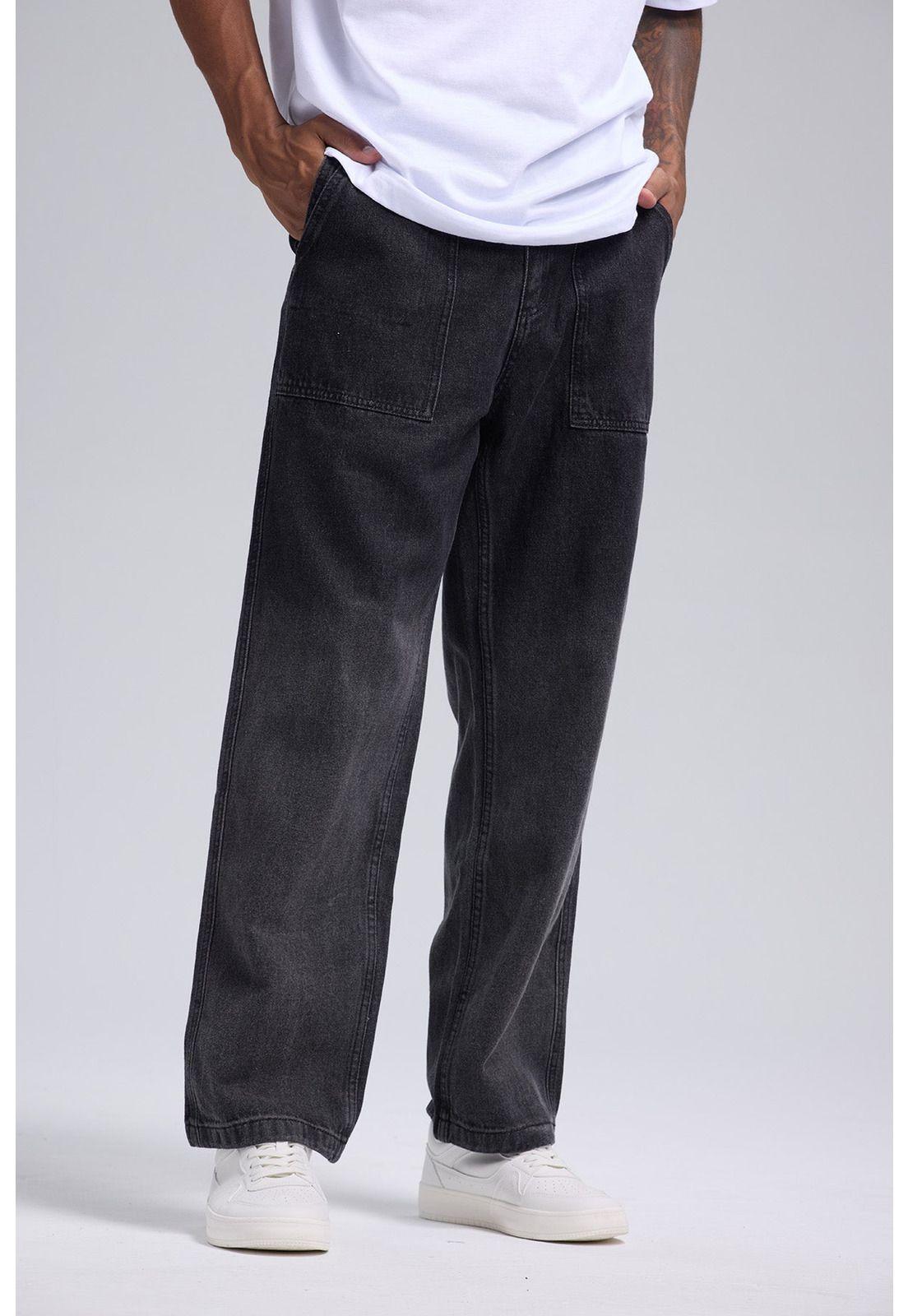 Jeans Hombre Degradé Gris Claro-0