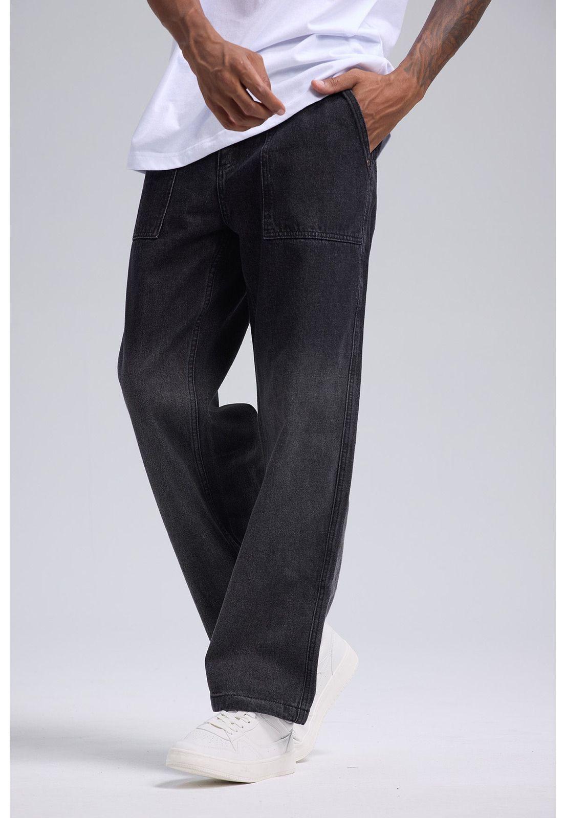 Jeans Hombre Degradé Gris Claro-1