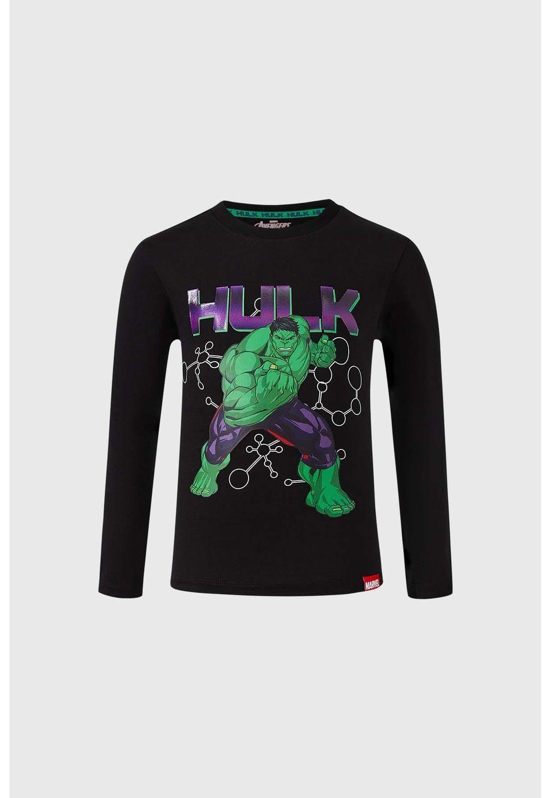 Polera Niño Hulk Negro-0
