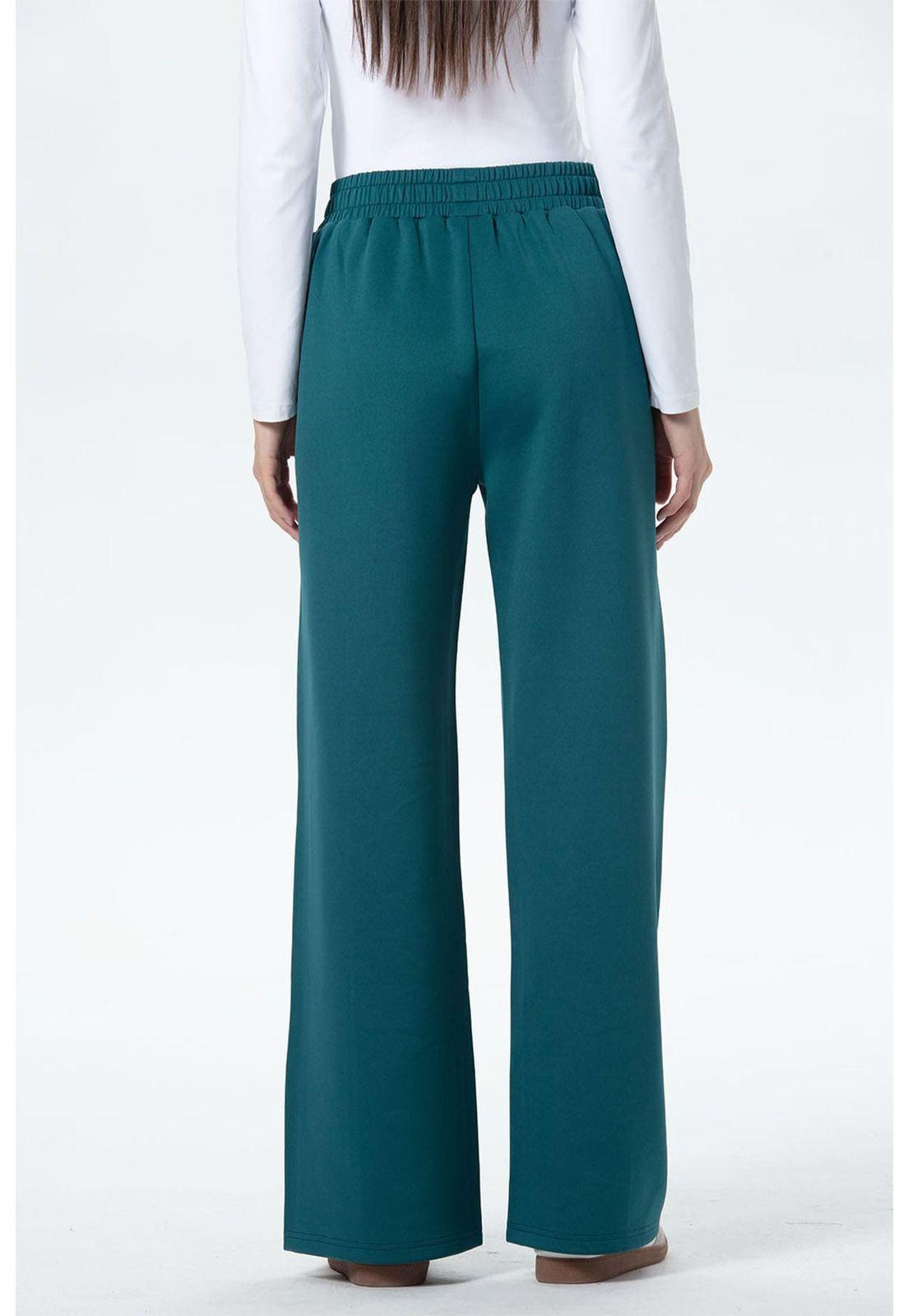 Pantalón Buzo Mujer Brillante Verde-2