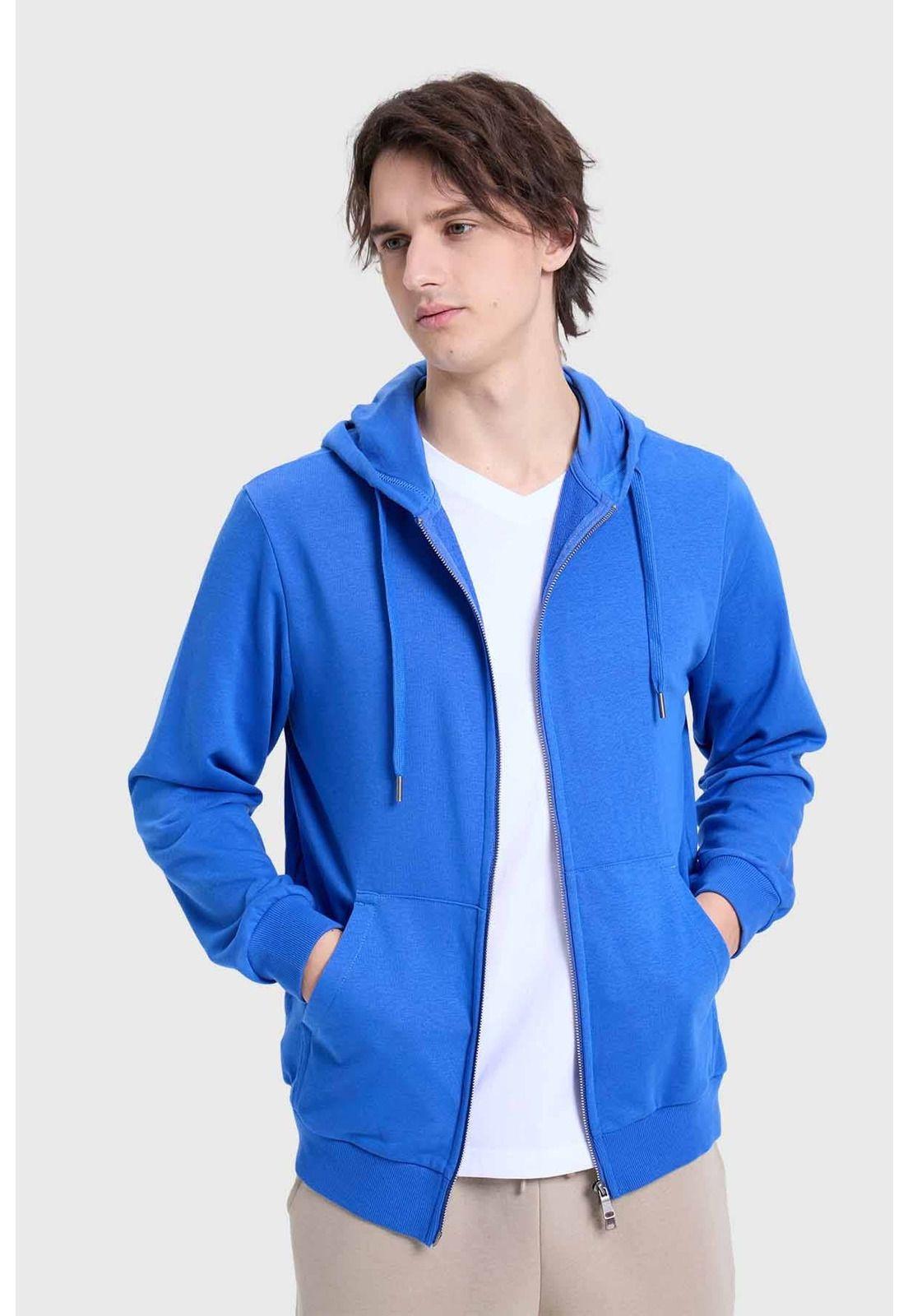 Polerón Hombre Básico Rider Azul - ll-0