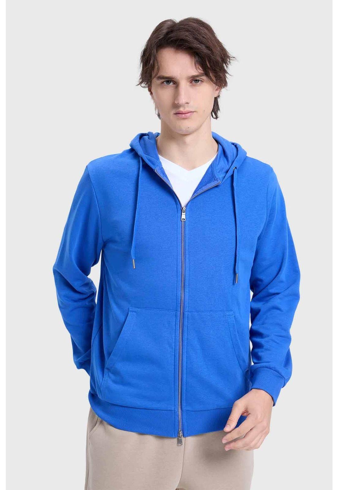 Polerón Hombre Básico Rider Azul - ll-1