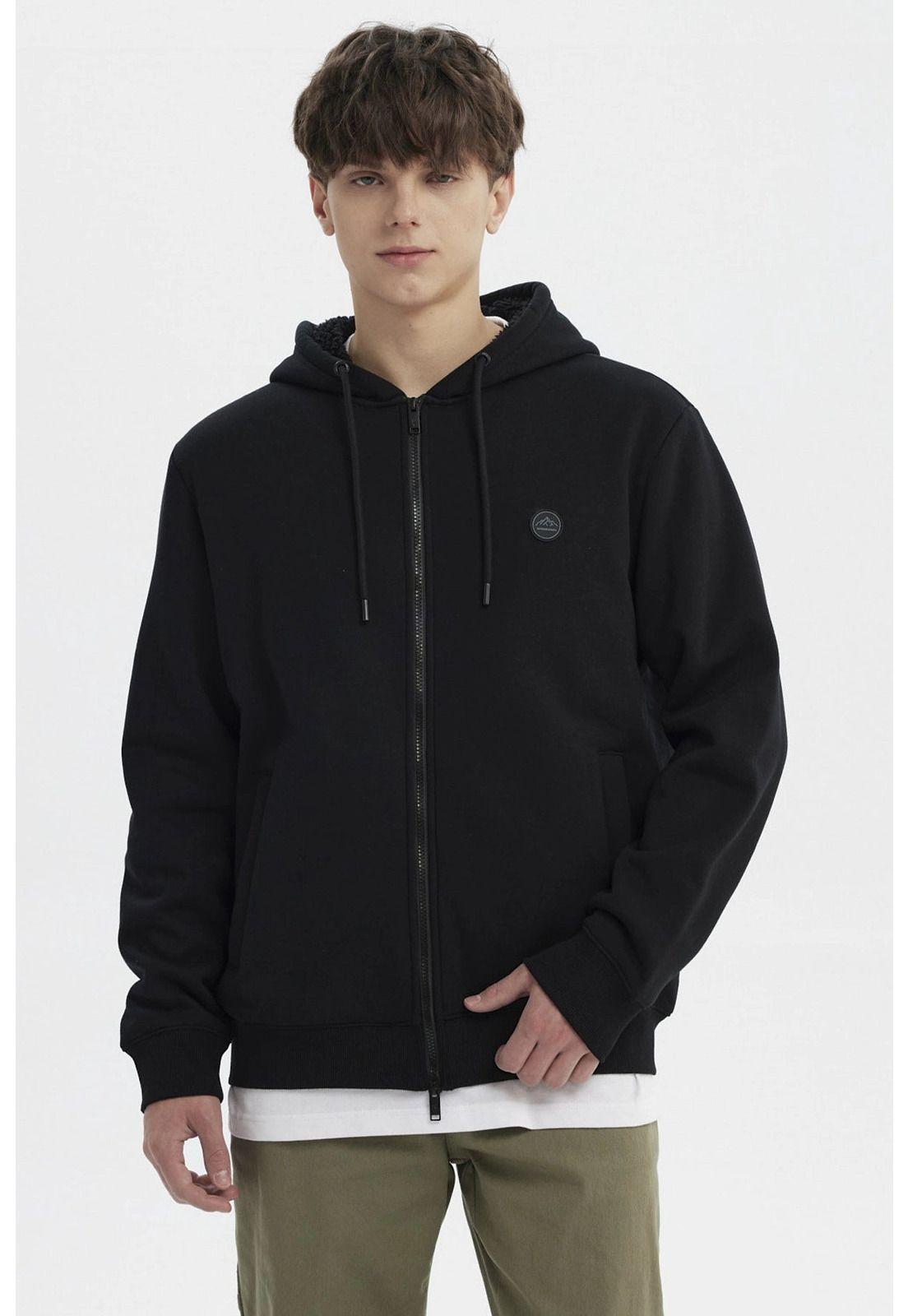 Polerón Hombre Slim Negro - Vll-0