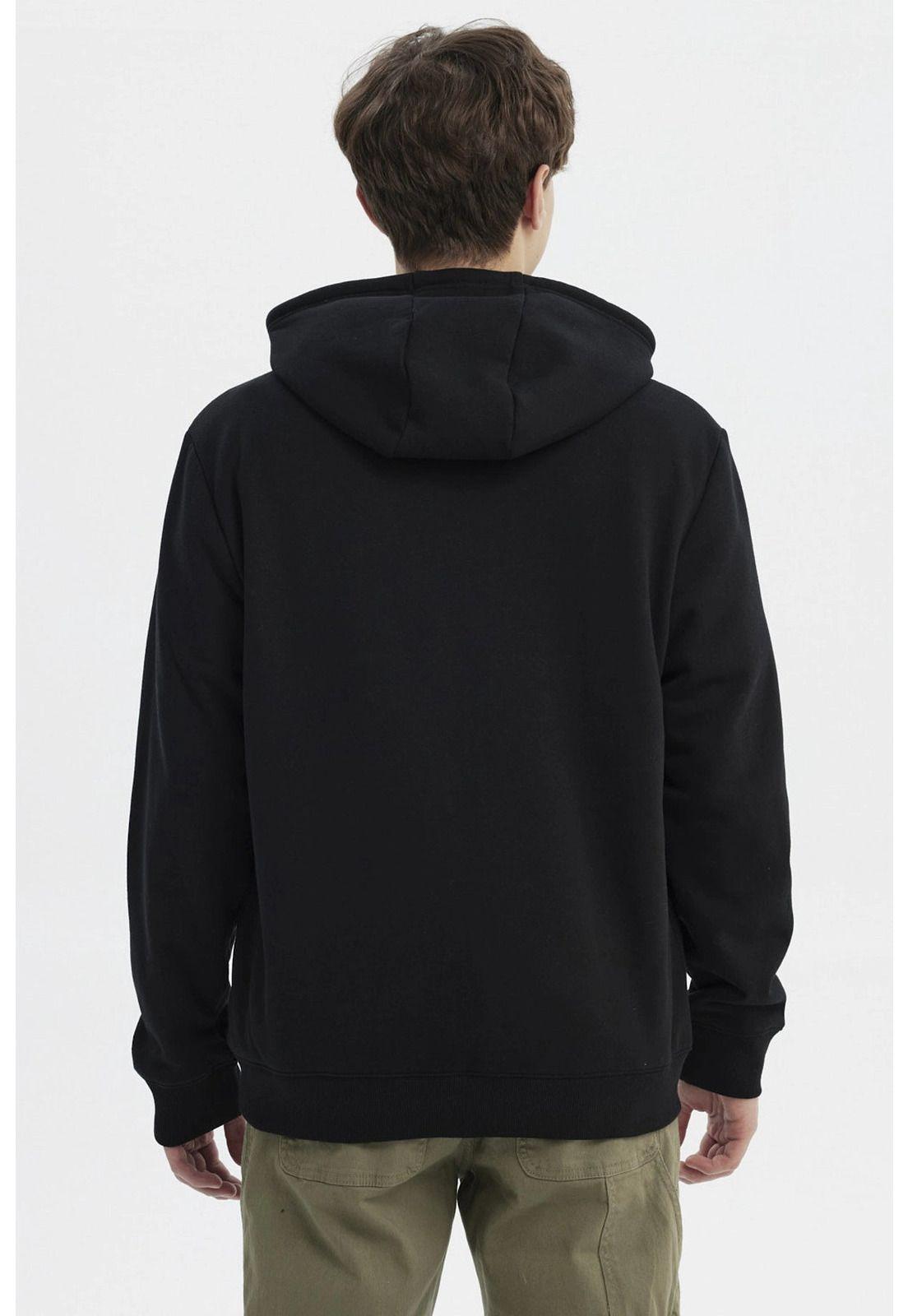 Polerón Hombre Slim Negro - Vll-2