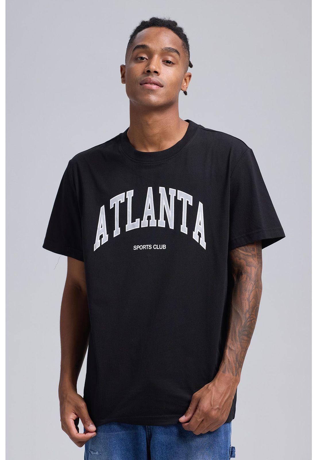 Polera Hombre Estampado Negro - ll-0