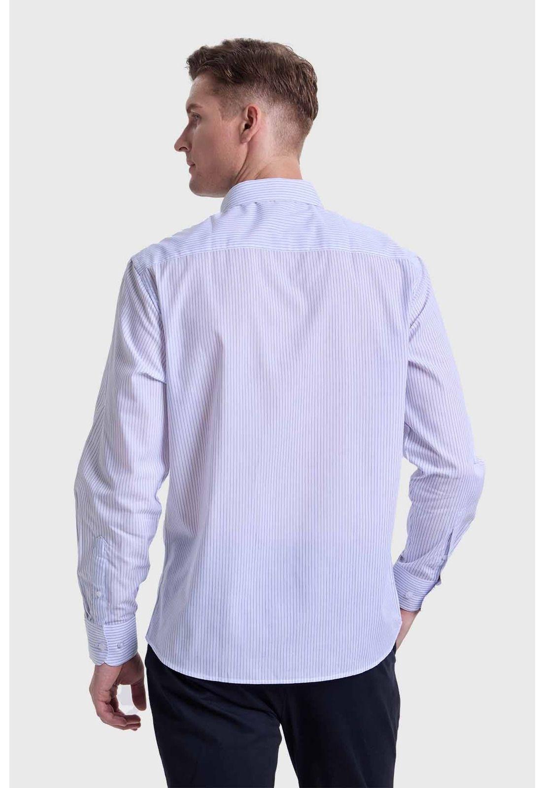 Camisa Hombre Fantasía Blanco-2