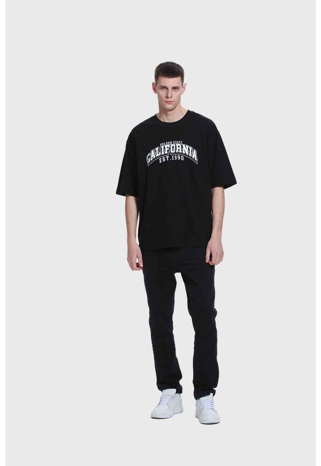 Polera Hombre Print Negro - VII-3