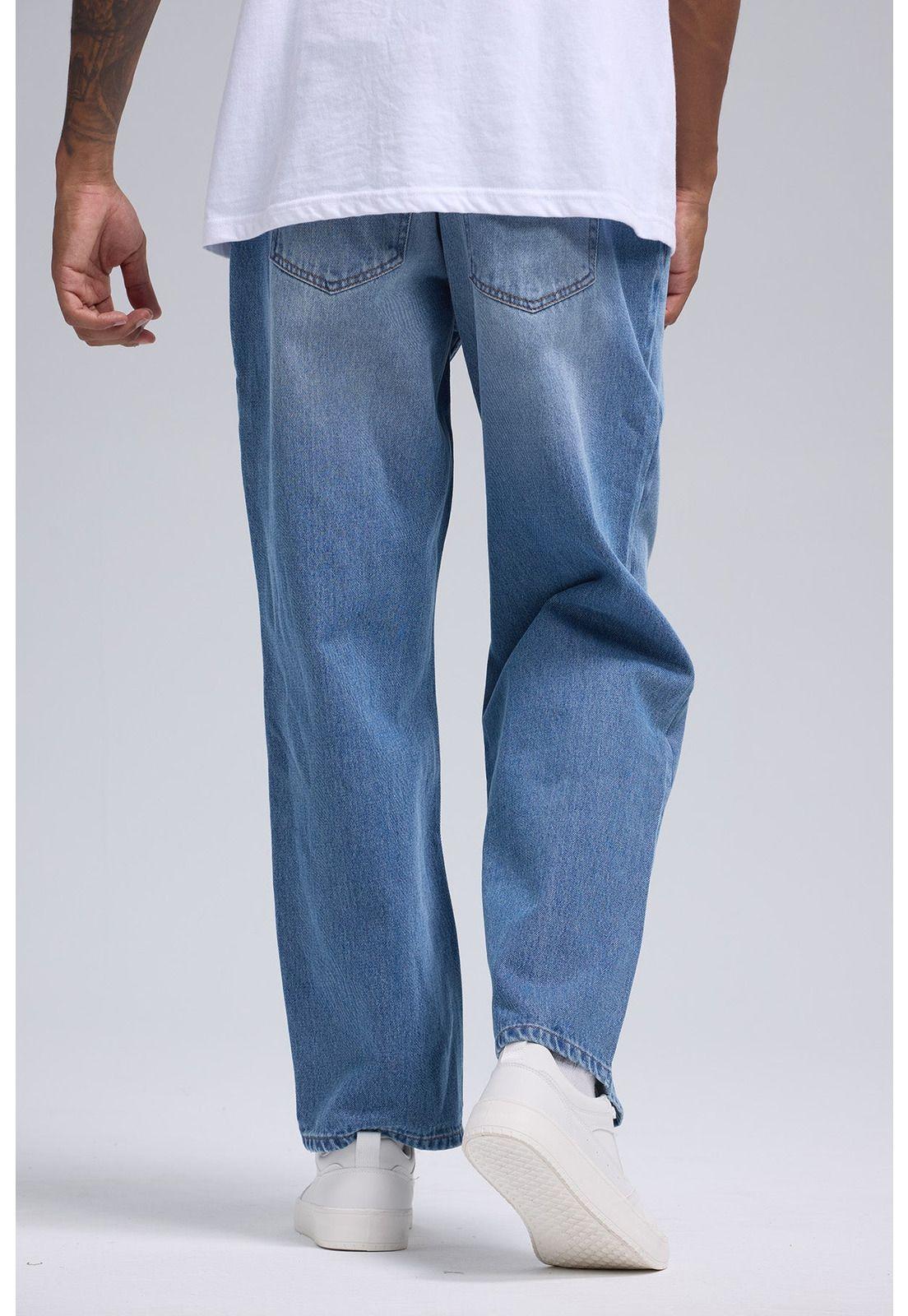 Jeans Hombre Calce Recto Focalizado Azul-2