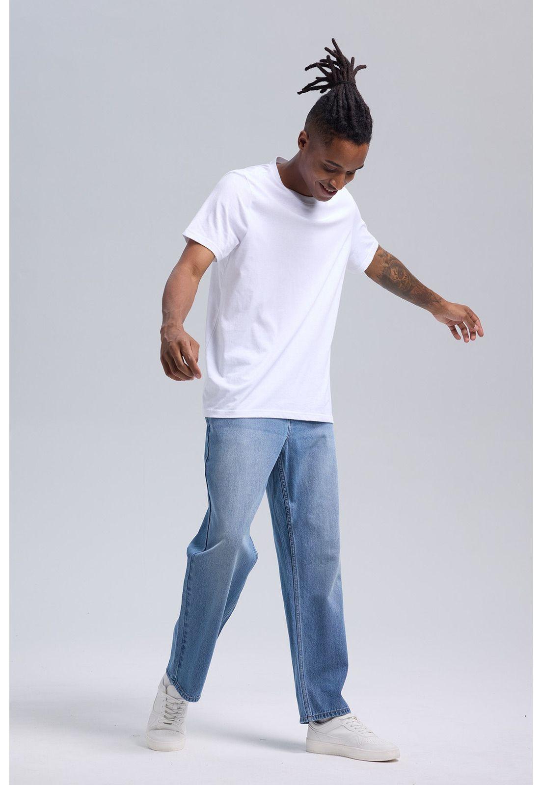 Jeans Hombre Calce Recto Focalizado Azul-3