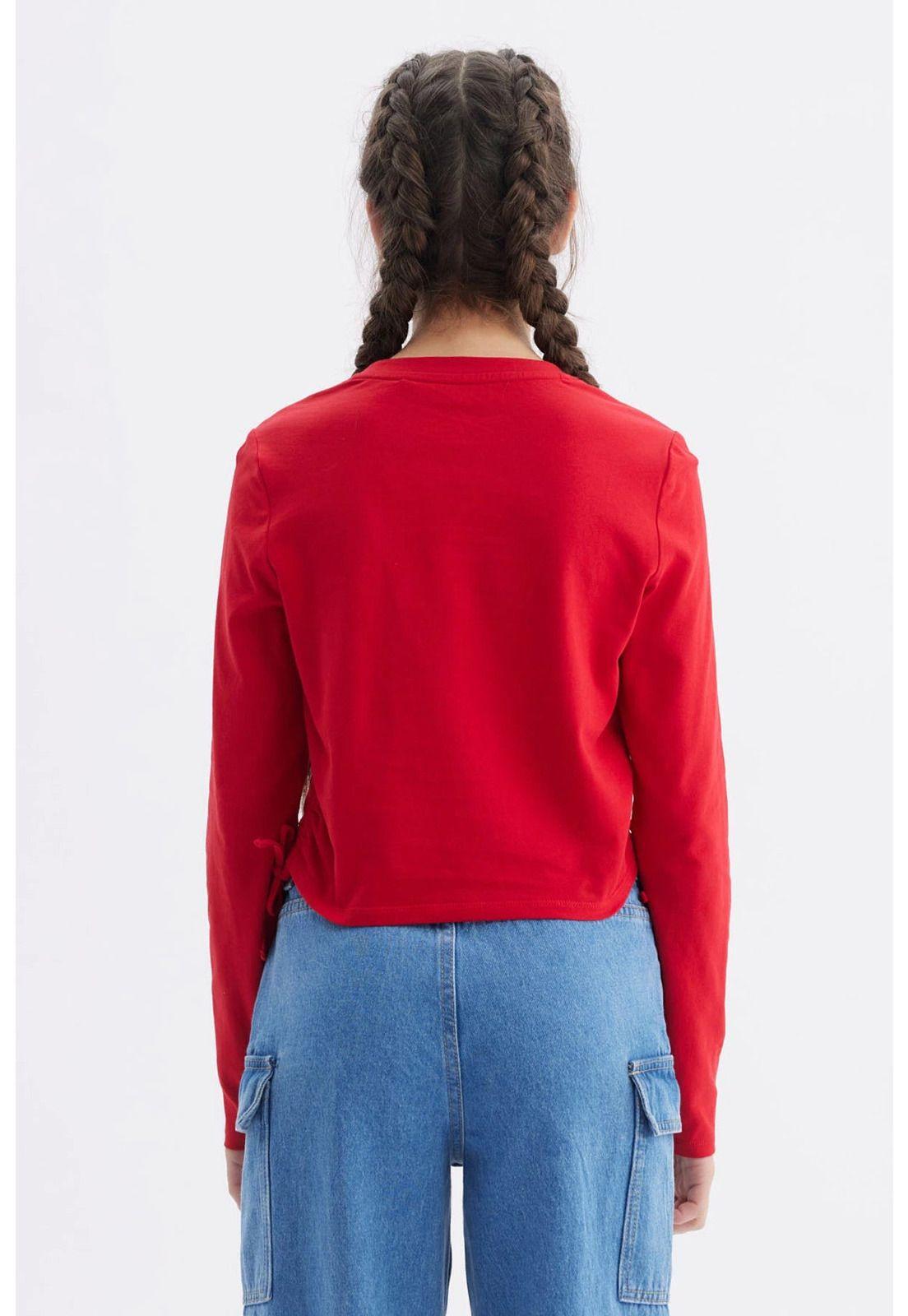 Polera Niña Slim Rojo-2