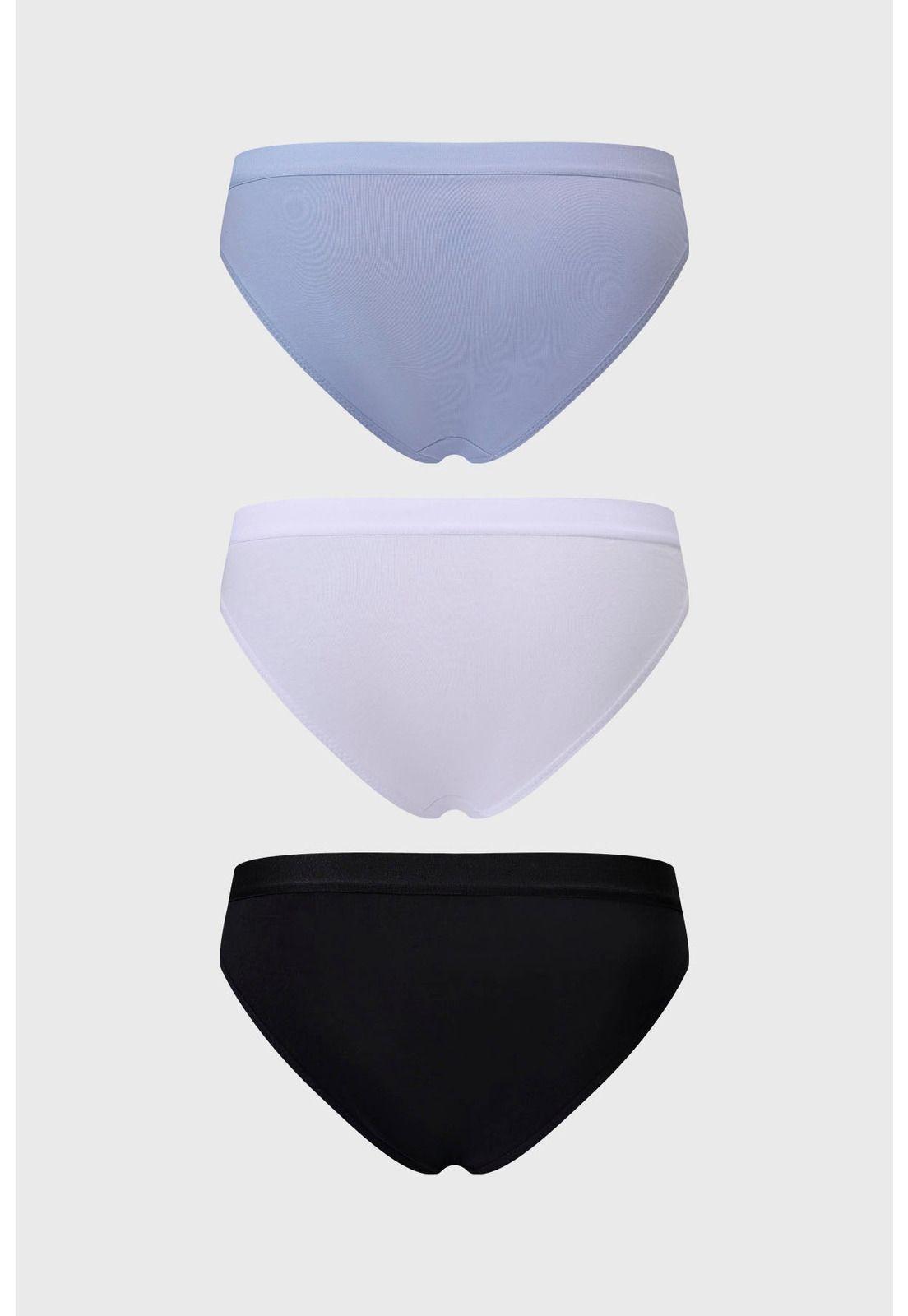 Calzón Mujer Tripack Bikini Azul Claro - ll-1