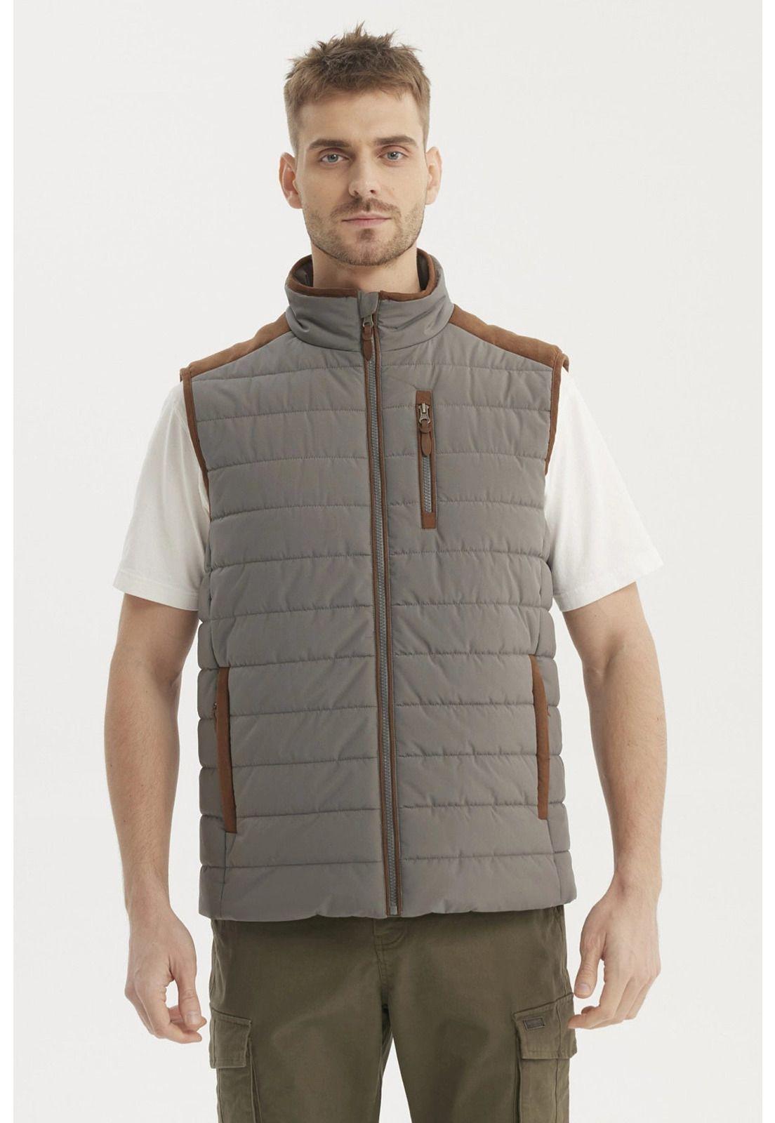 Parka Hombre Slim Gris-0