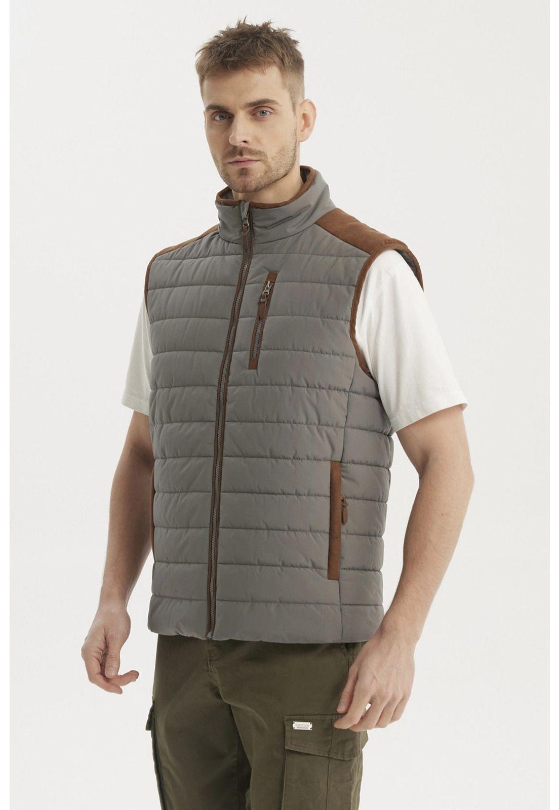 Parka Hombre Slim Gris-1