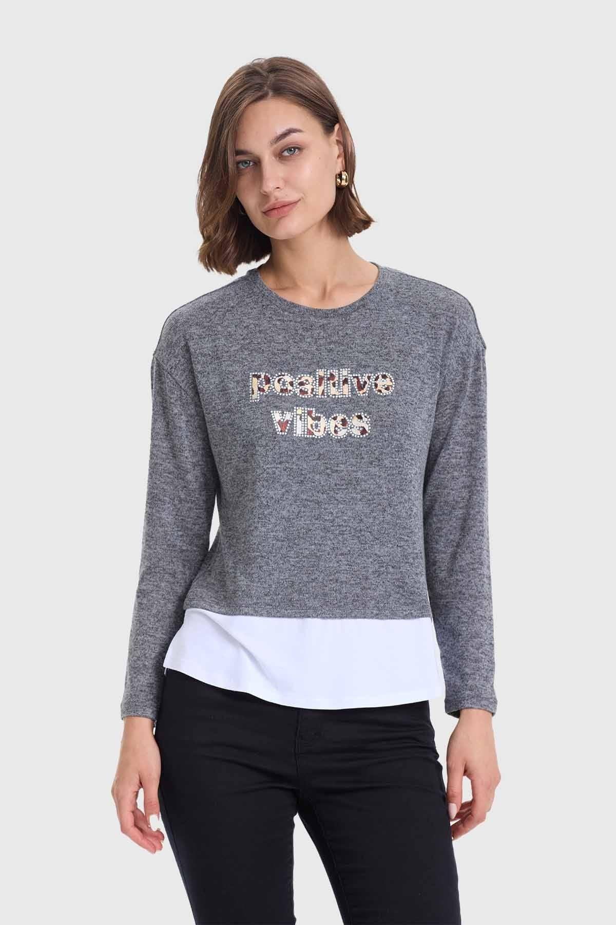 Sweater Mujer Con Faldón Marengo-0