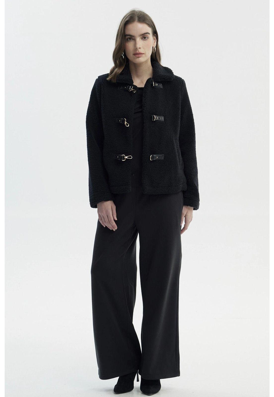 Polar Mujer Tipo Chaqueta Negro - lll-3