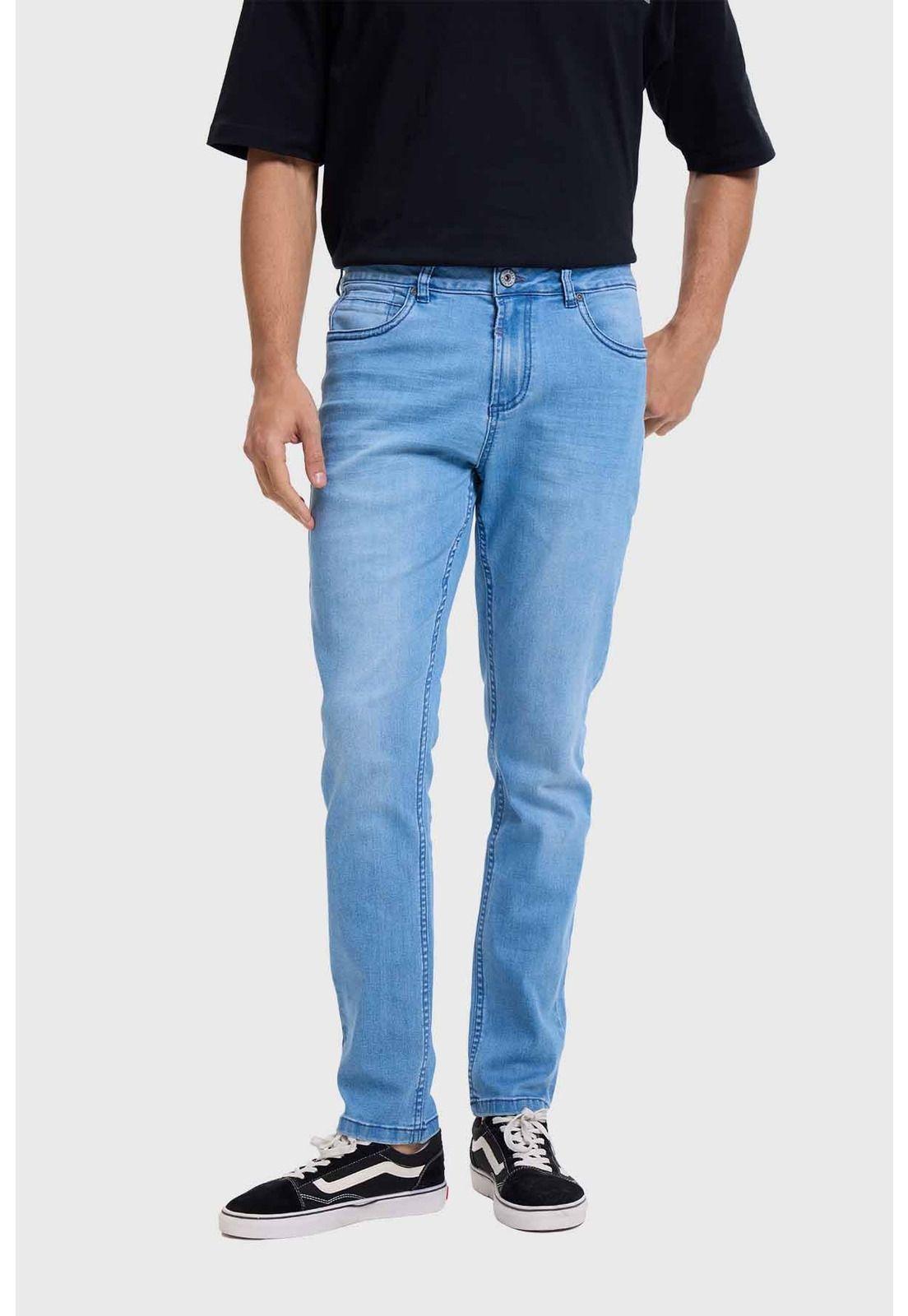 Jeans Hombre Skinny Azul Claro-1