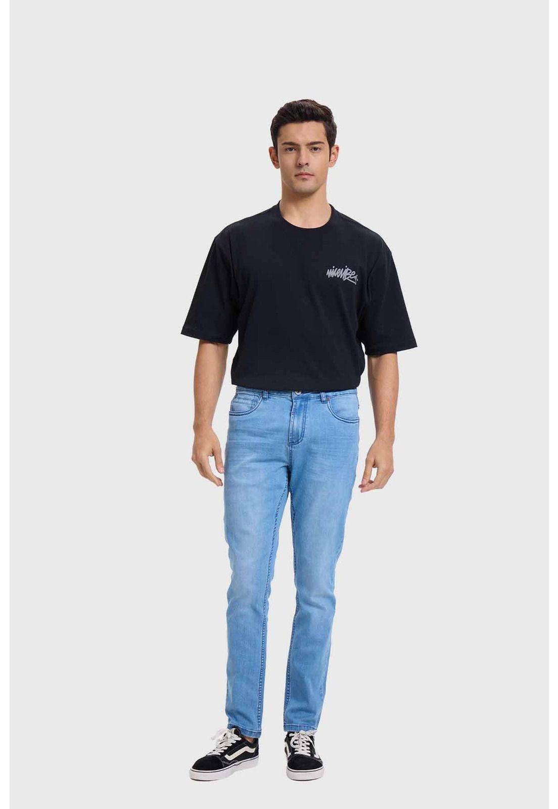 Jeans Hombre Skinny Azul Claro-3