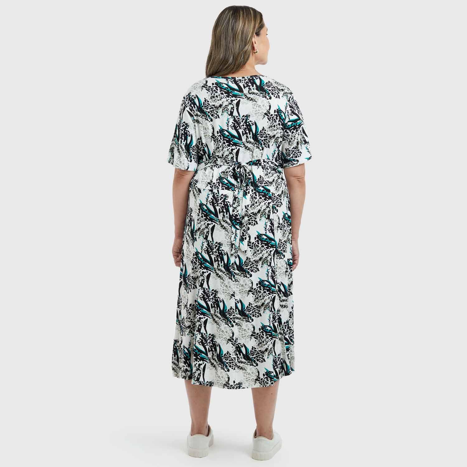 Vestido Campana Crudo Mujer-1