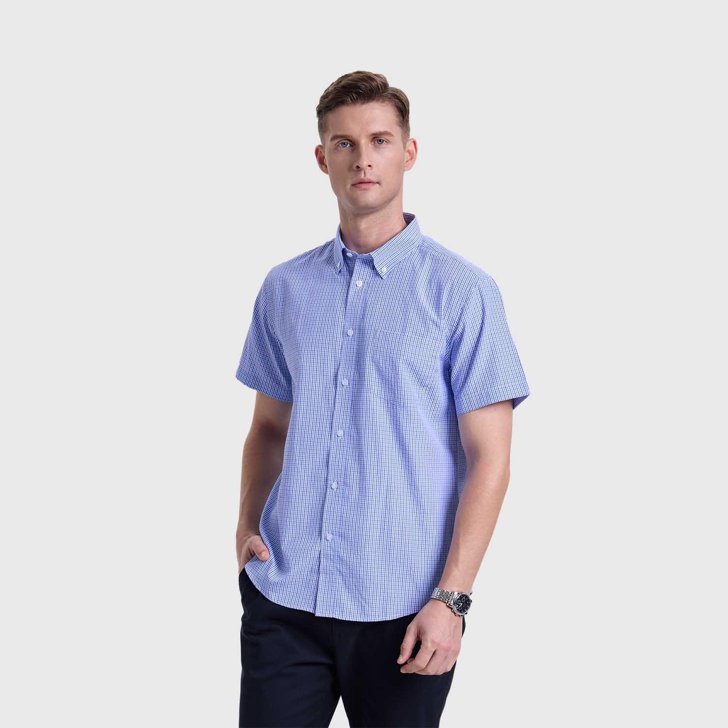 Camisa Hombre Rapport Azul Claro Fashions Park-1