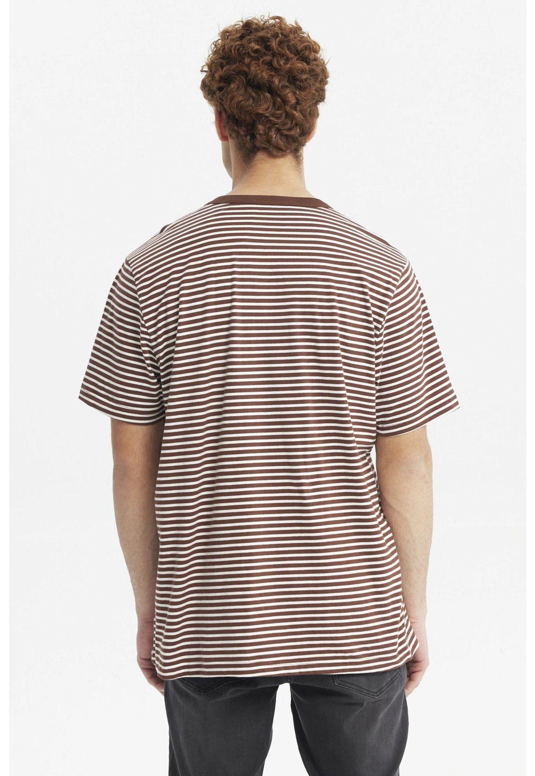 Polera Hombre Rayas Chocolate-2
