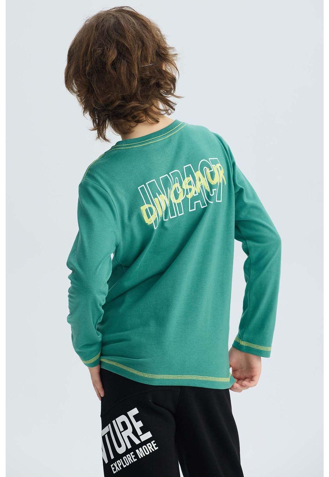 Polera Niño Print Posicional Verde-2