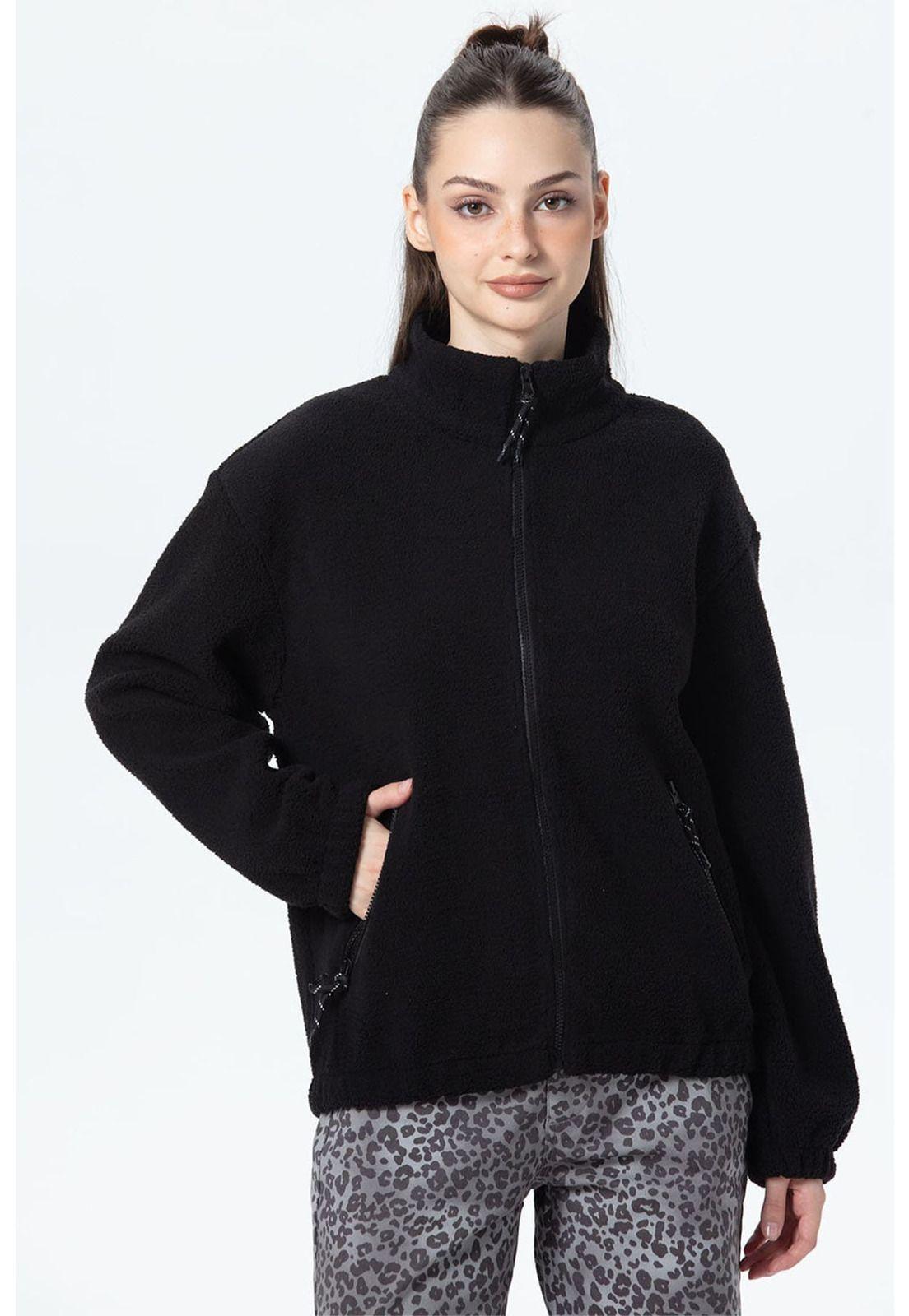 Polar Mujer Corderito Negro-0