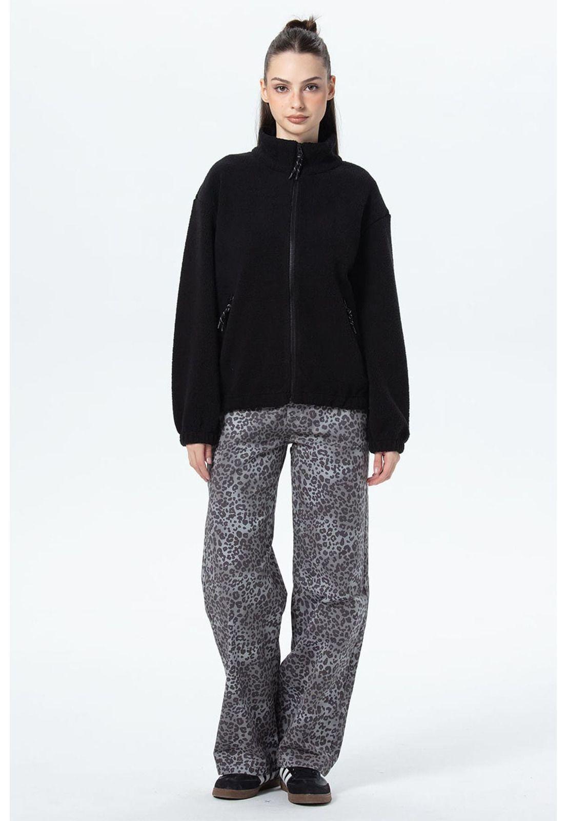 Polar Mujer Corderito Negro-3