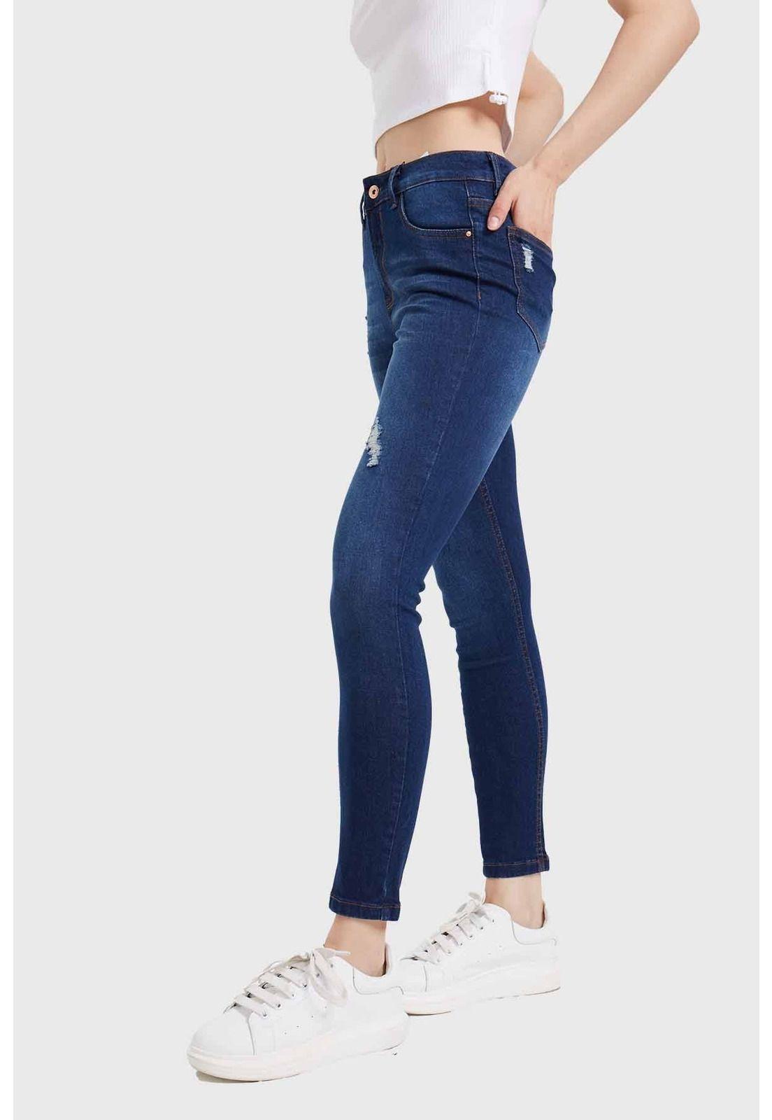 Jeans Mujer Skinny Lia Azul - VI-1