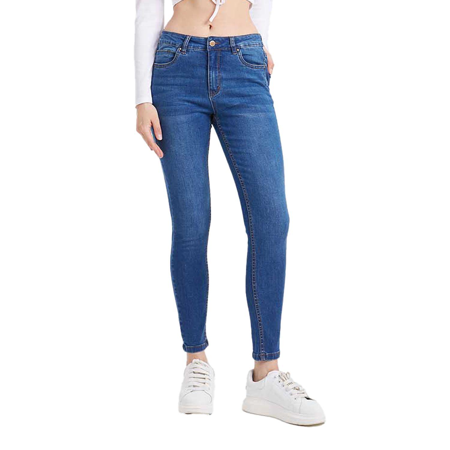 Jeans Mujer Super Skinny Estela Azul-0