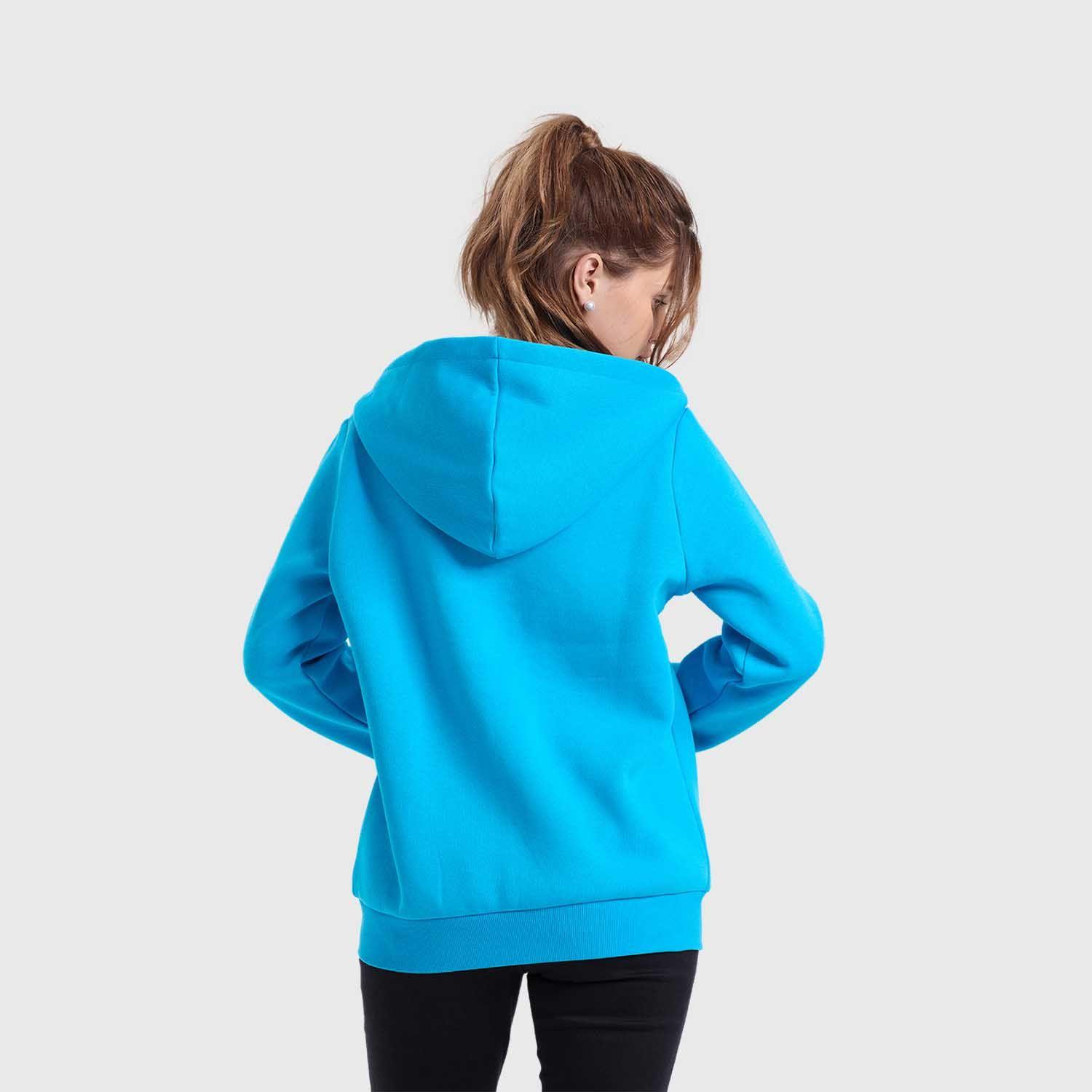 Polerón Mujer Hoodie Azul Claro Fashion's Park-2