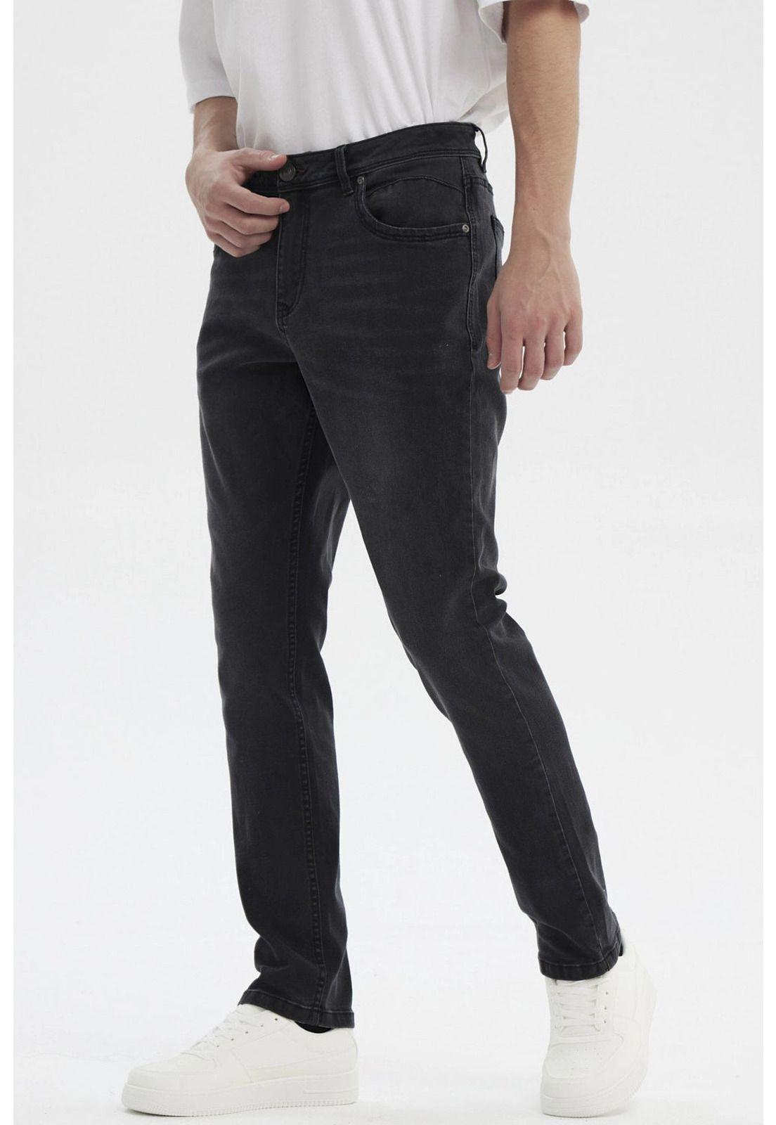 Jeans Hombre Slim 701 Gris Oscuro - ll-1