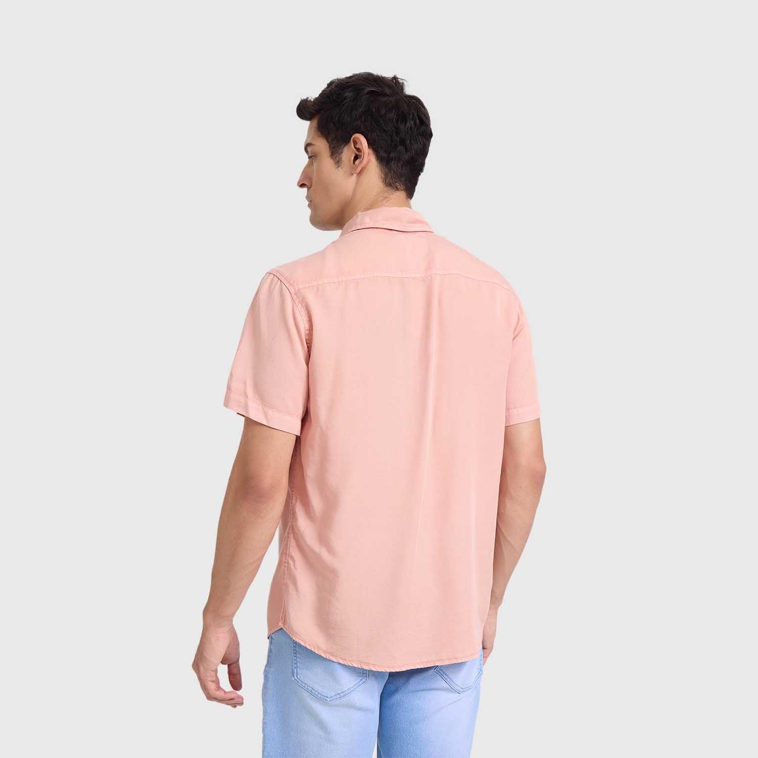 Camisa Hombre Con Bolsillo Malva Fashions Park-2