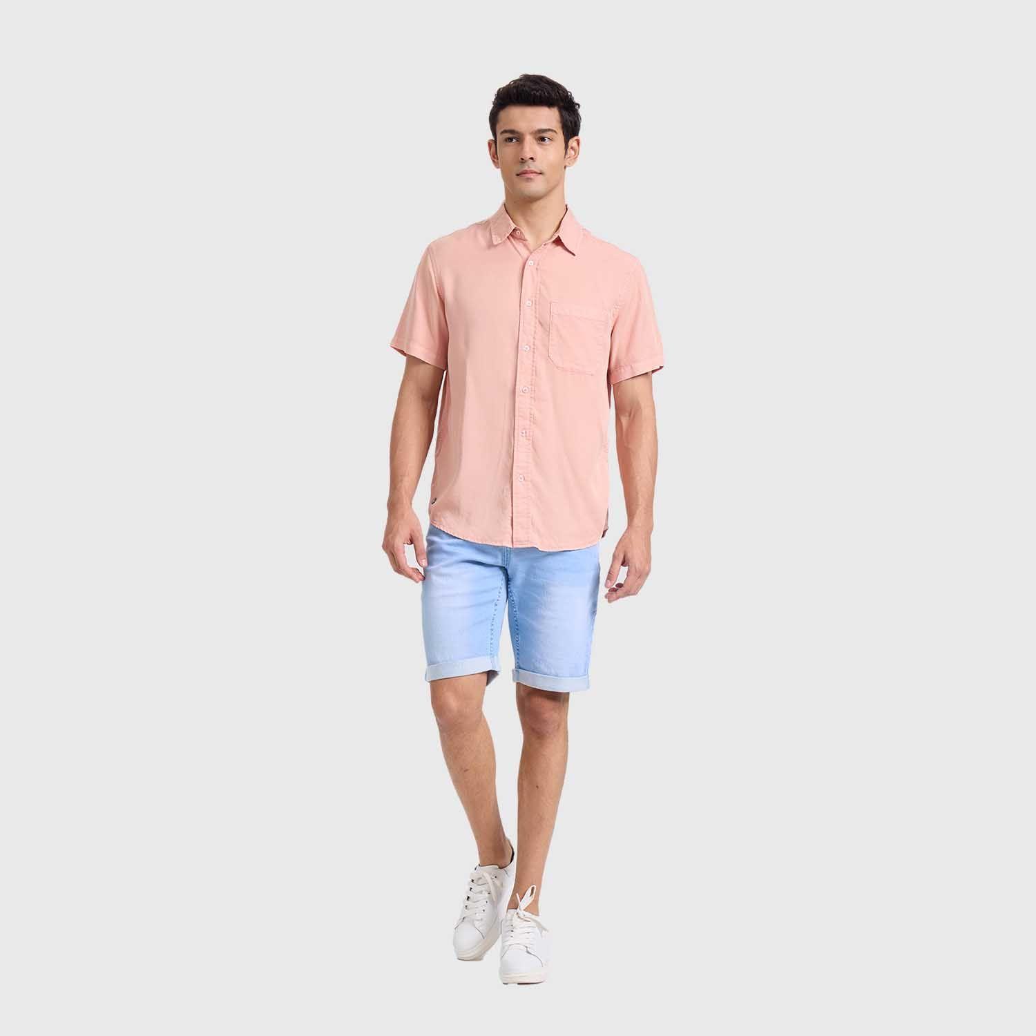 Camisa Hombre Con Bolsillo Malva Fashions Park-3