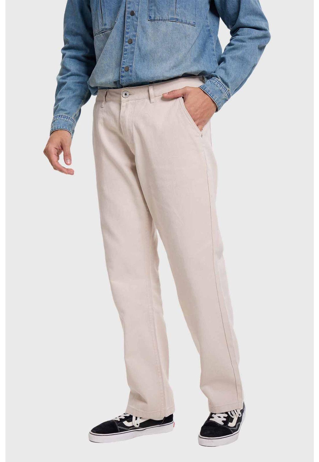 Jeans Hombre Recto Carpintero Beige-1