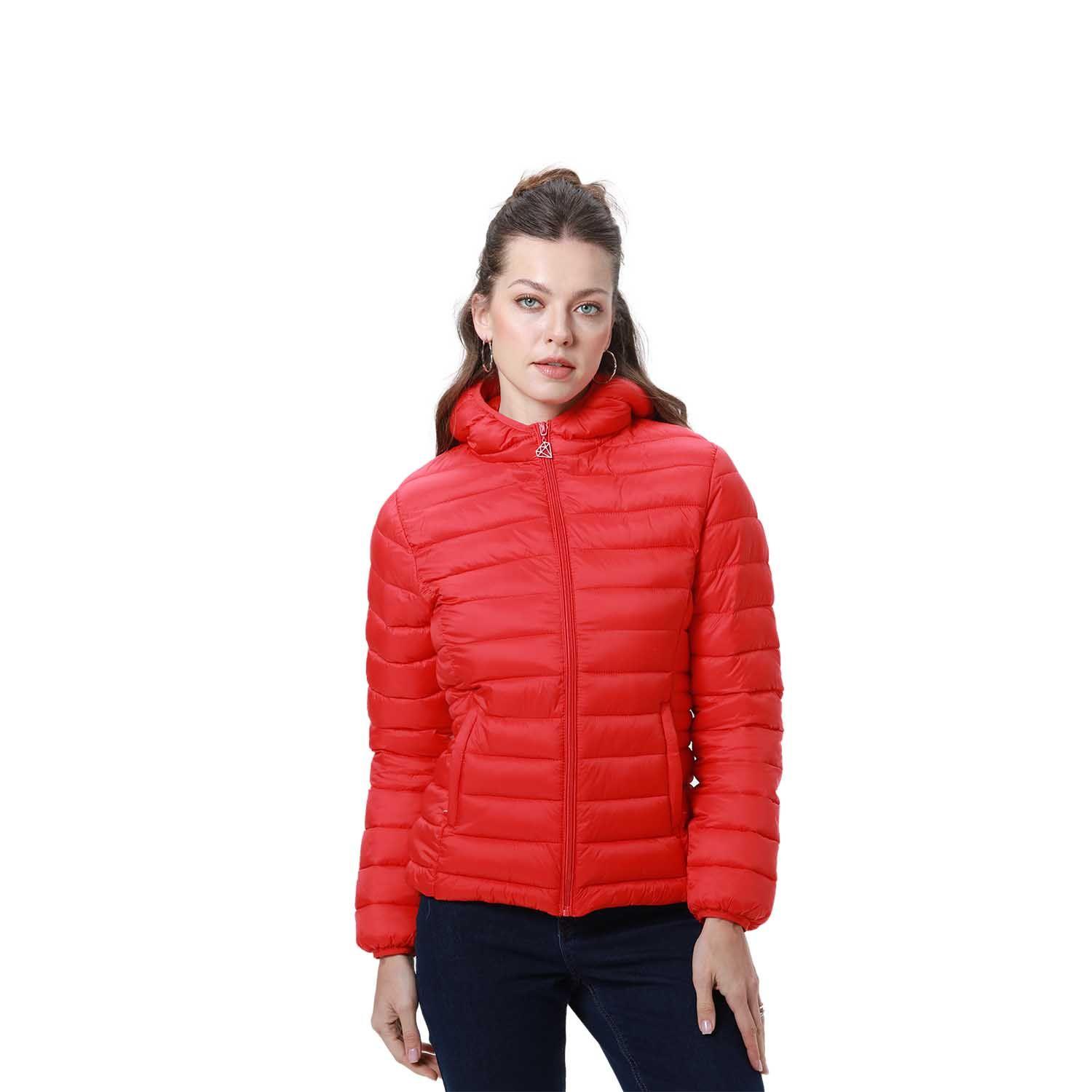 Parka Mujer Corta Plummy Rojo-0