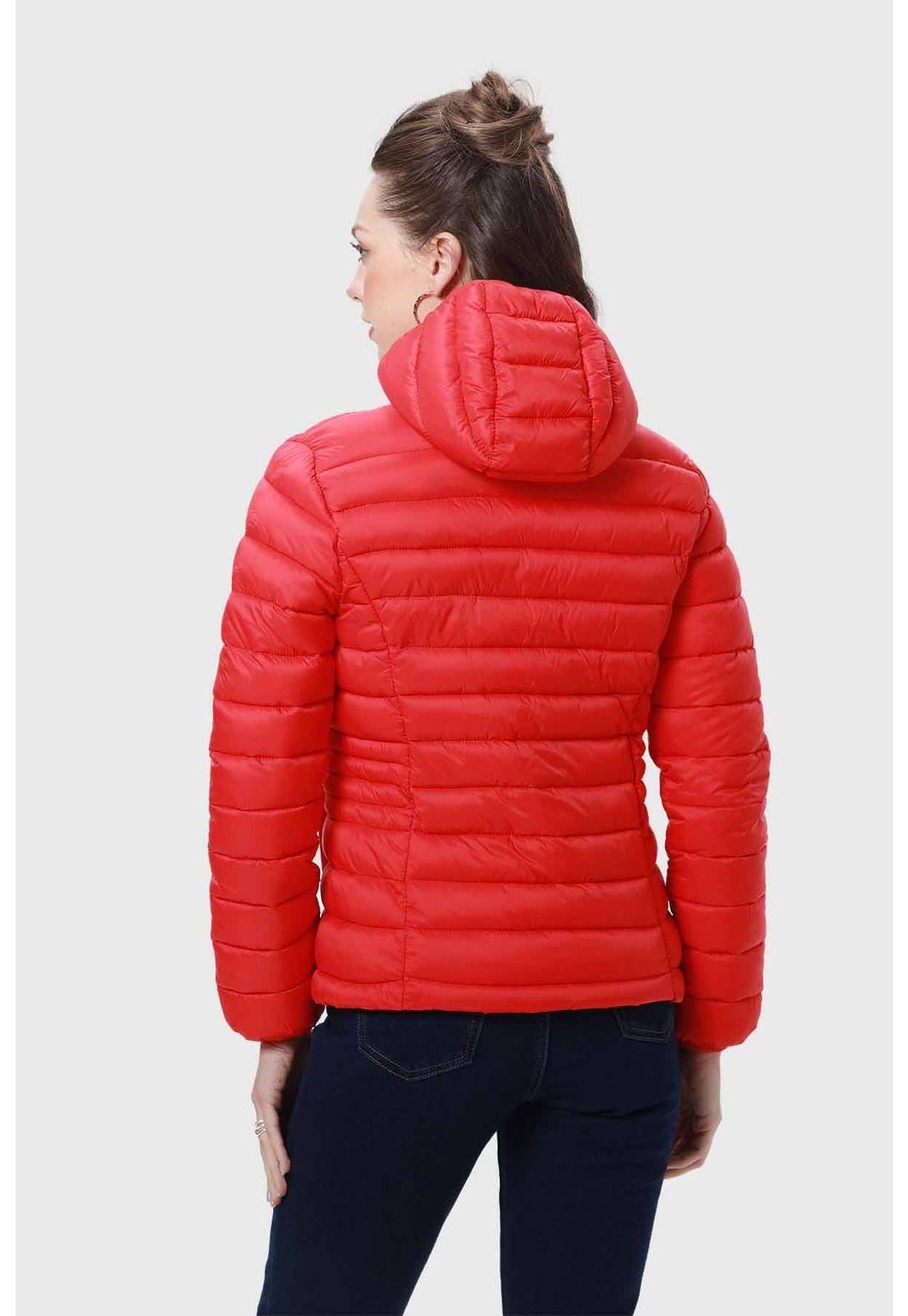 Parka Mujer Corta Plummy Rojo-2