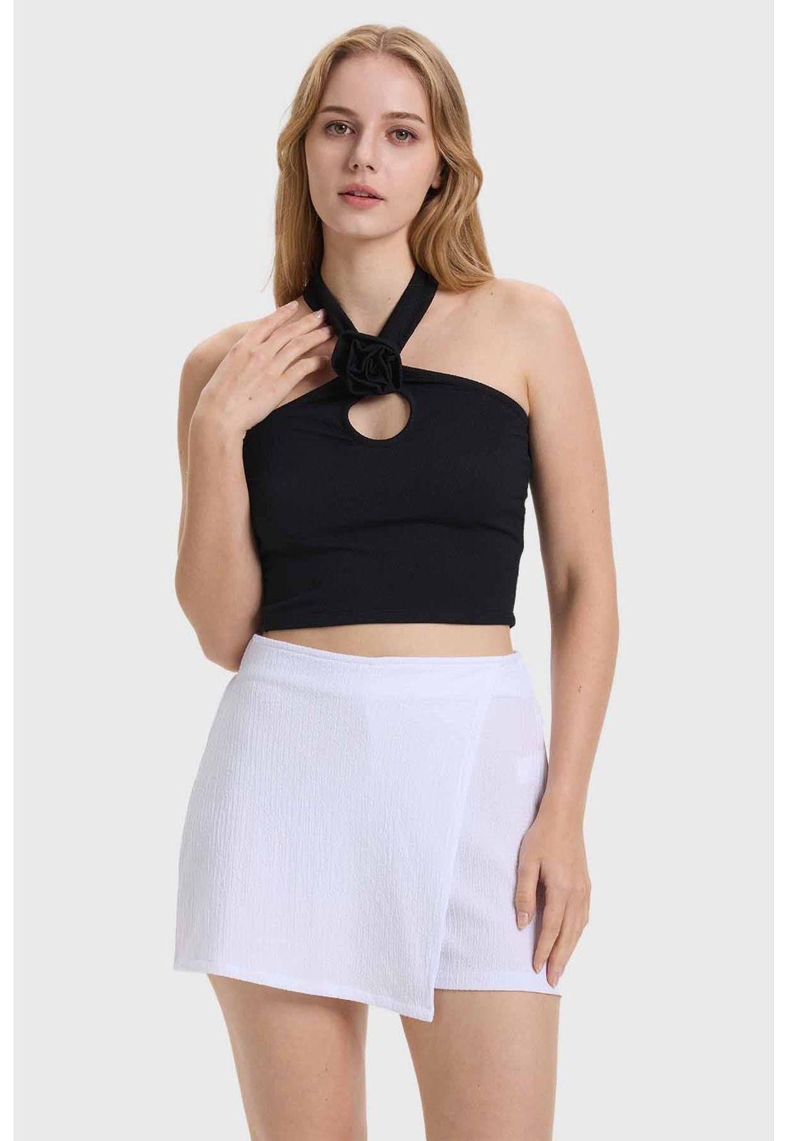 Polera Mujer Rosa Negro-0