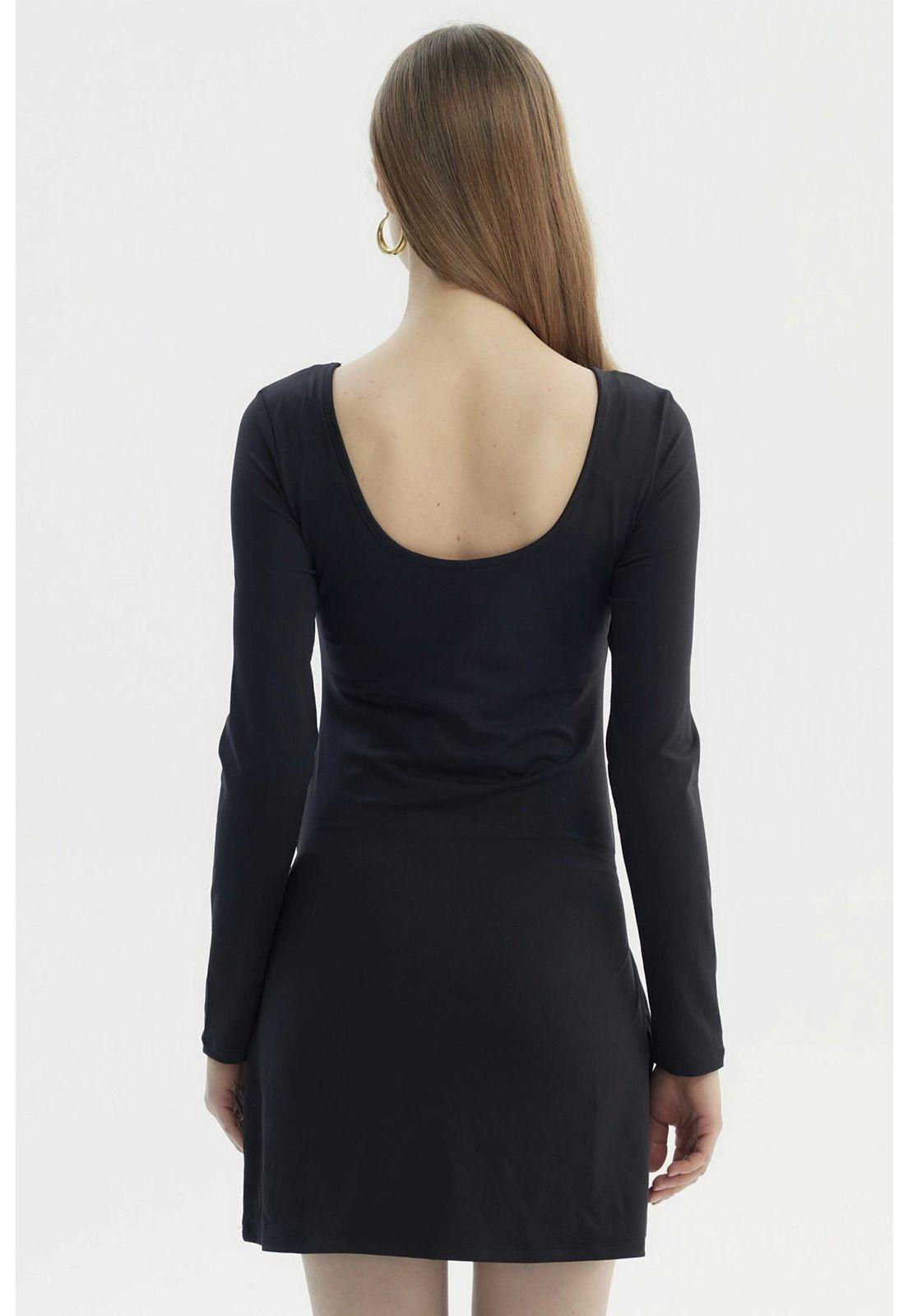 Vestido Mujer Falda Negro-2