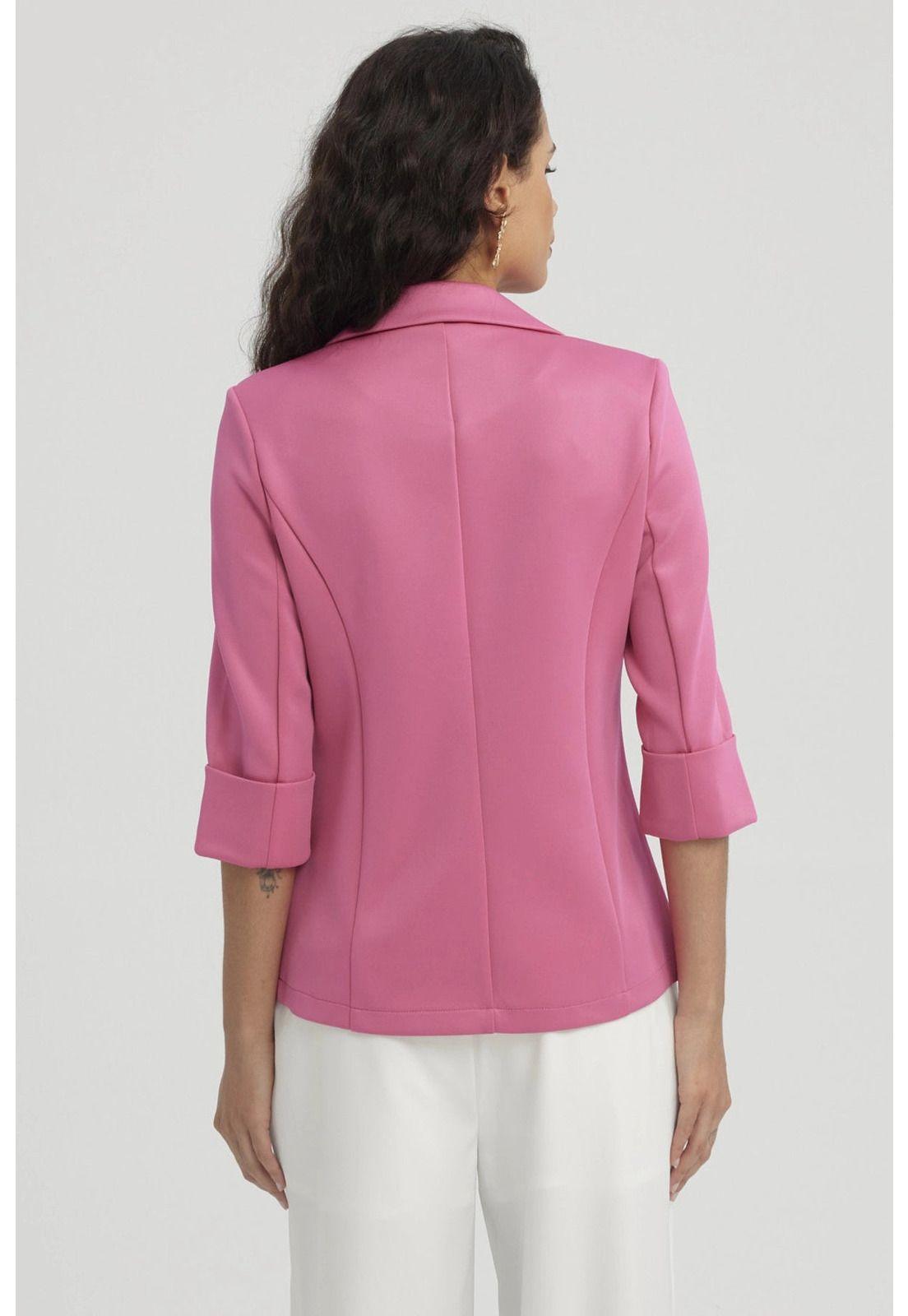 Blazer Mujer Tope Ruedo Fucsia-2