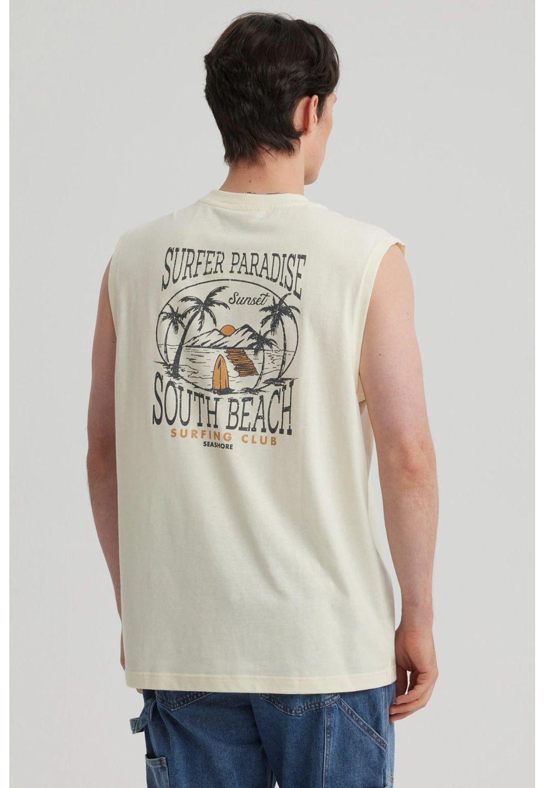 Polera Hombre Doble Print Beige - lll-2