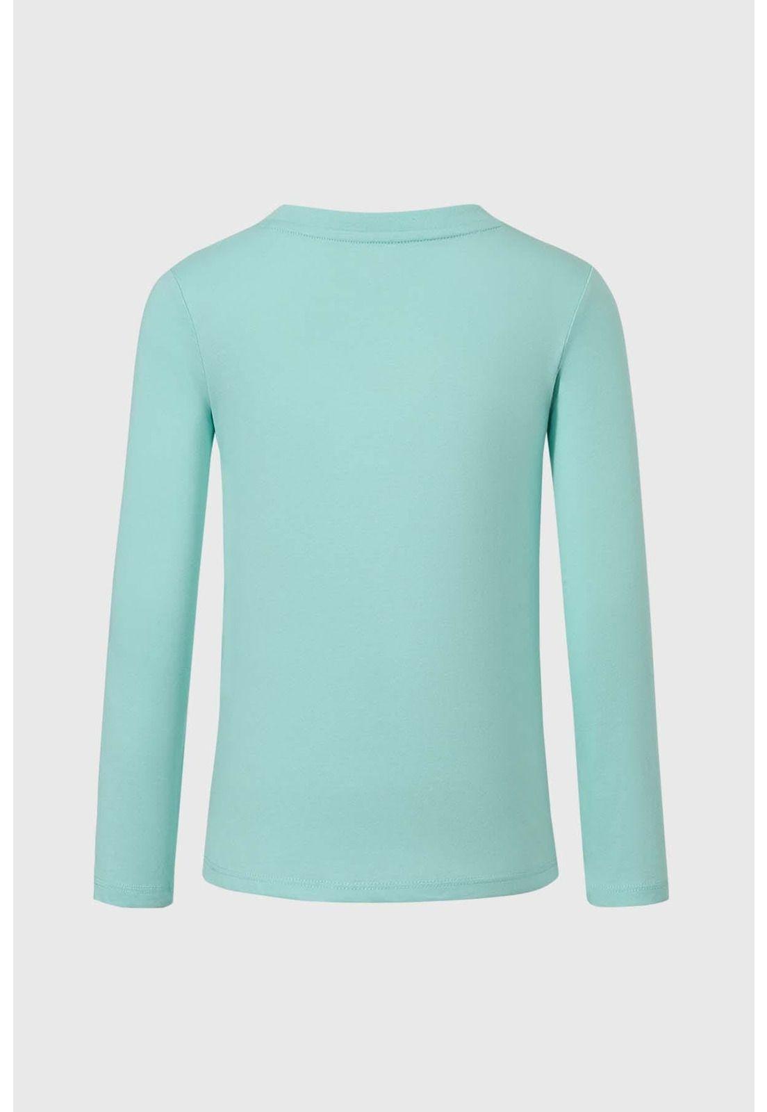 Polera Niña Turquesa-1