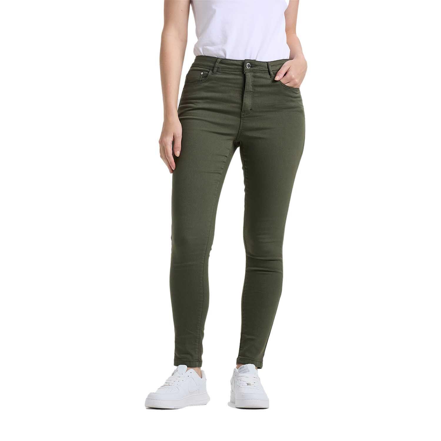 Jeans Mujer Emilia Verde Musgo Fashion's Park-0
