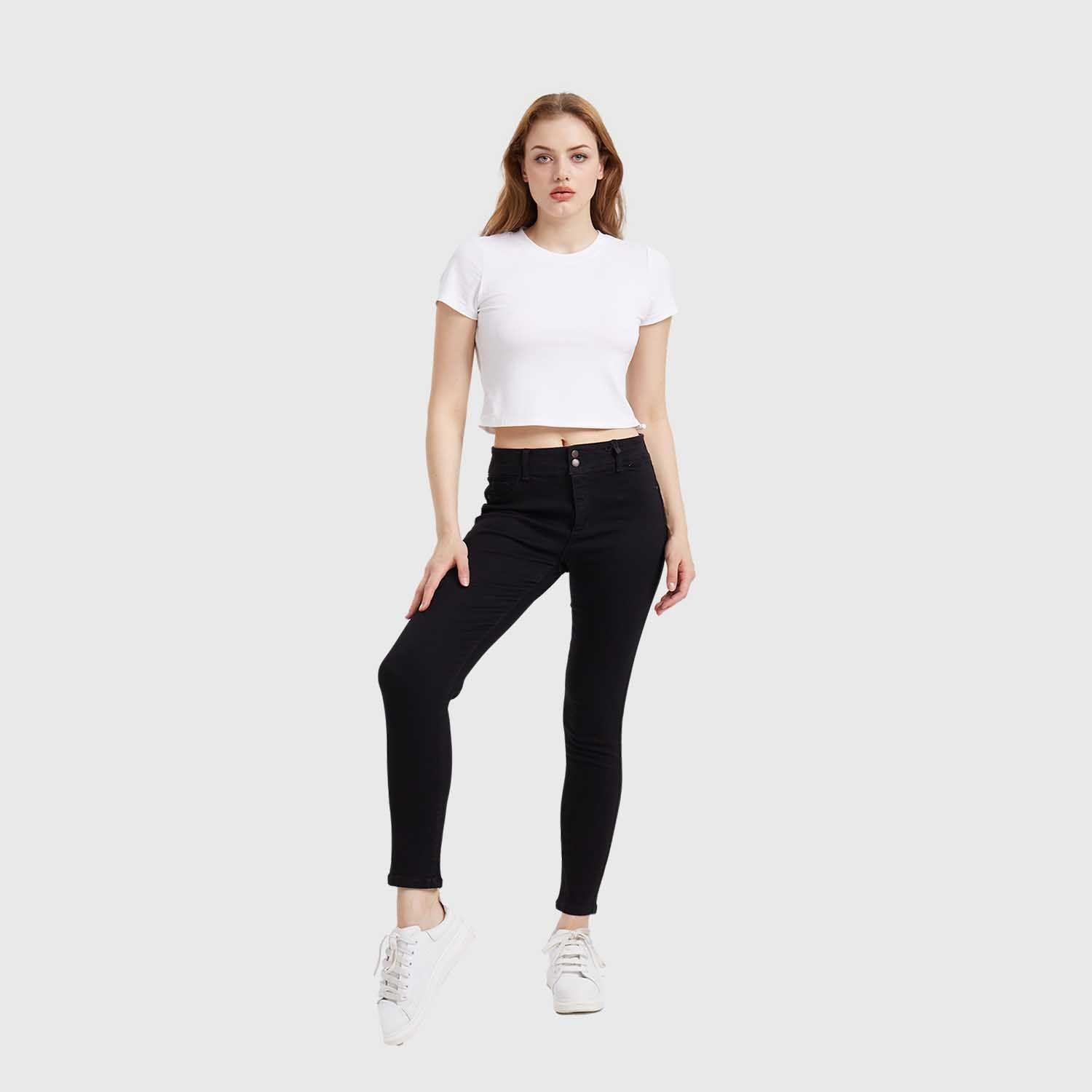 Jeans Mujer Skinny Pushup Jeny Negro-3
