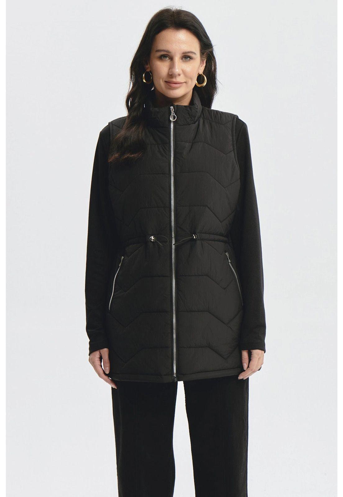 Parka Mujer Lisa Negro-0
