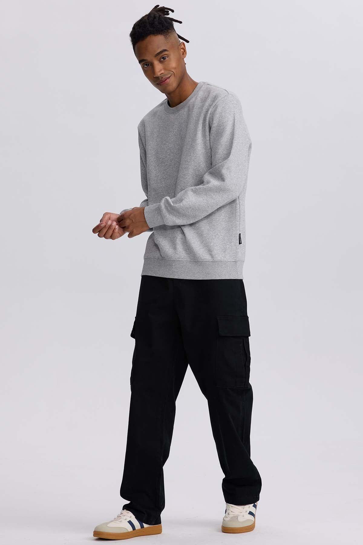Pantalón Hombre Cargo Calce Recto Negro-3