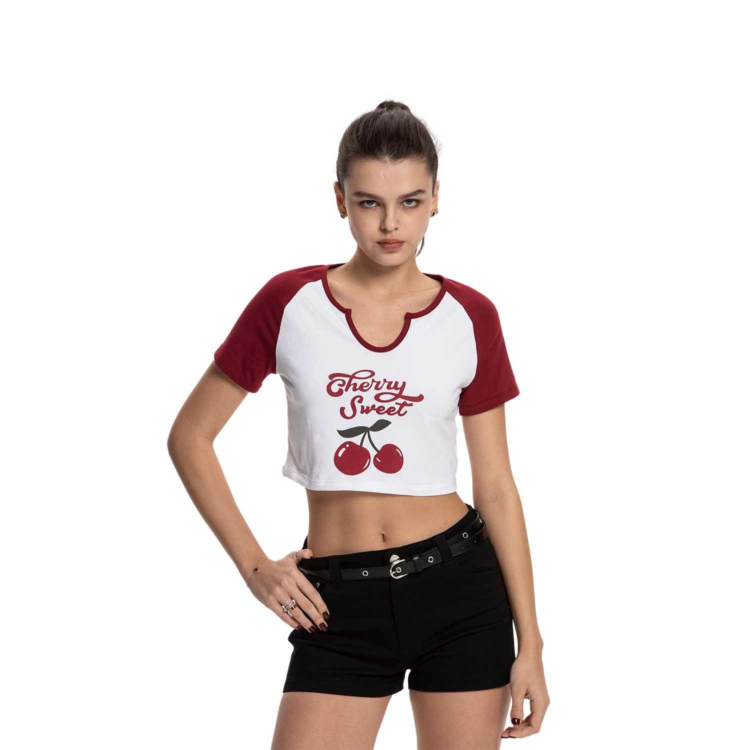 Polera Mujer Bicolor Burdeo Fashion's Park-0