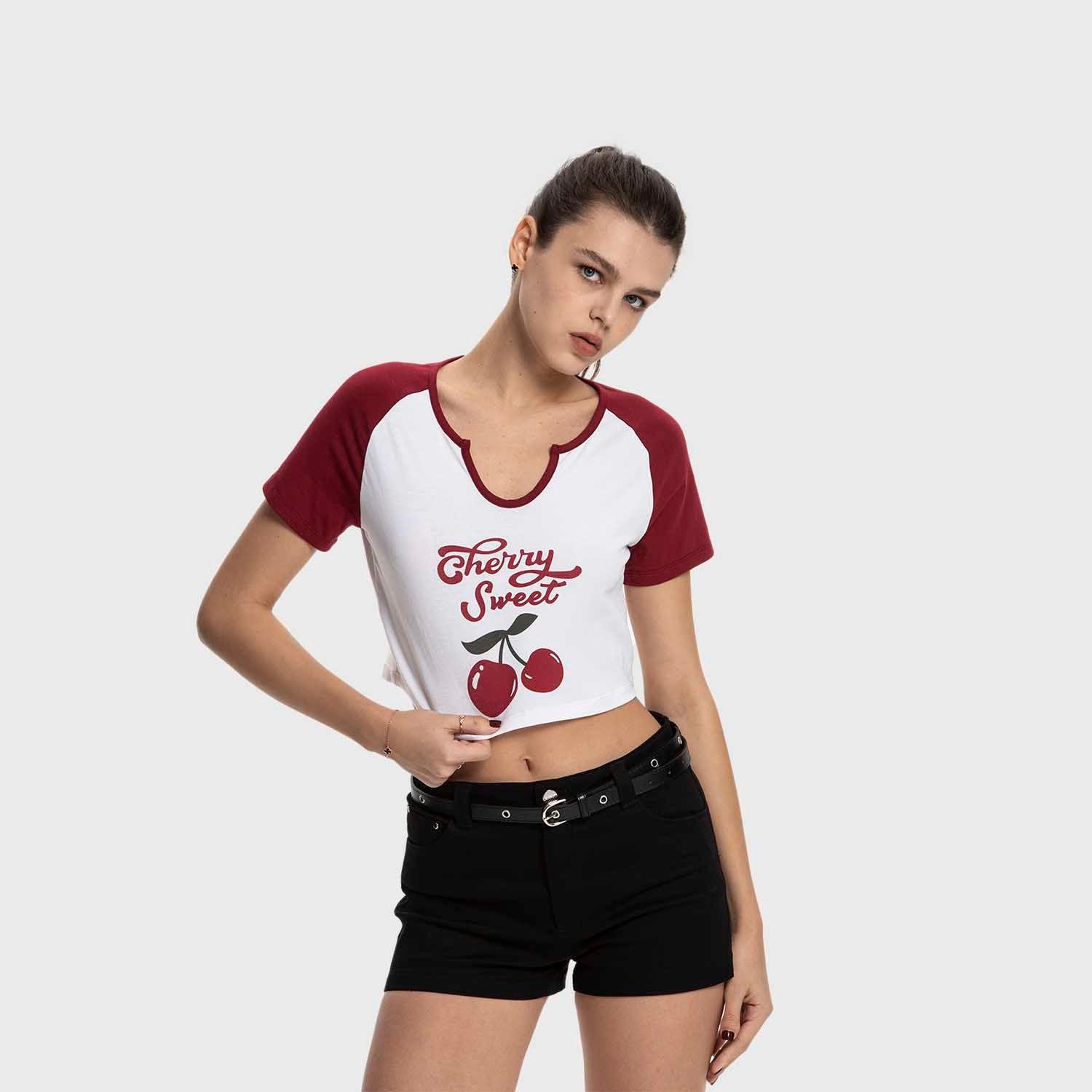 Polera Mujer Bicolor Burdeo Fashion's Park-1