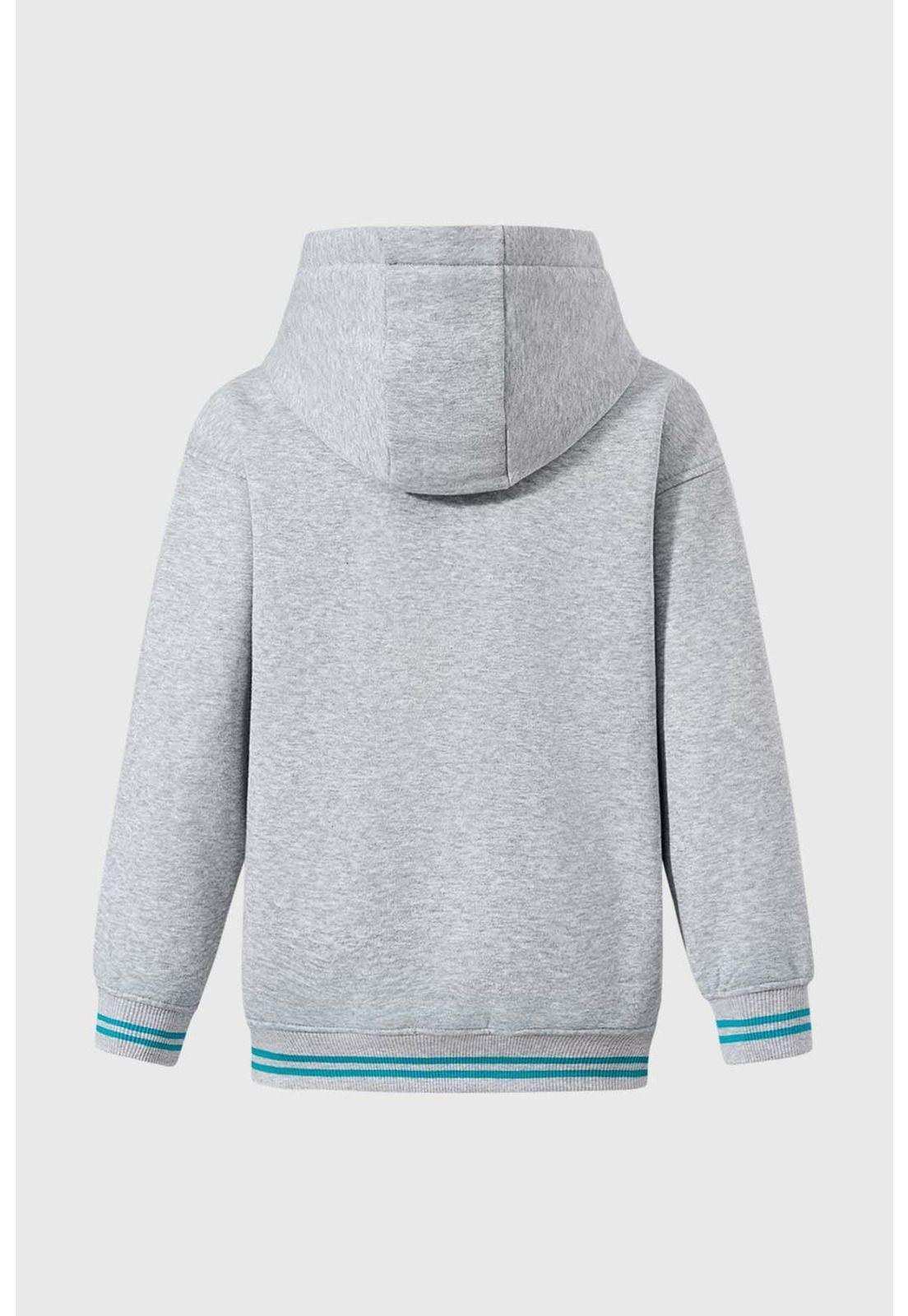 Polerón Niño College Canguro Gris-1