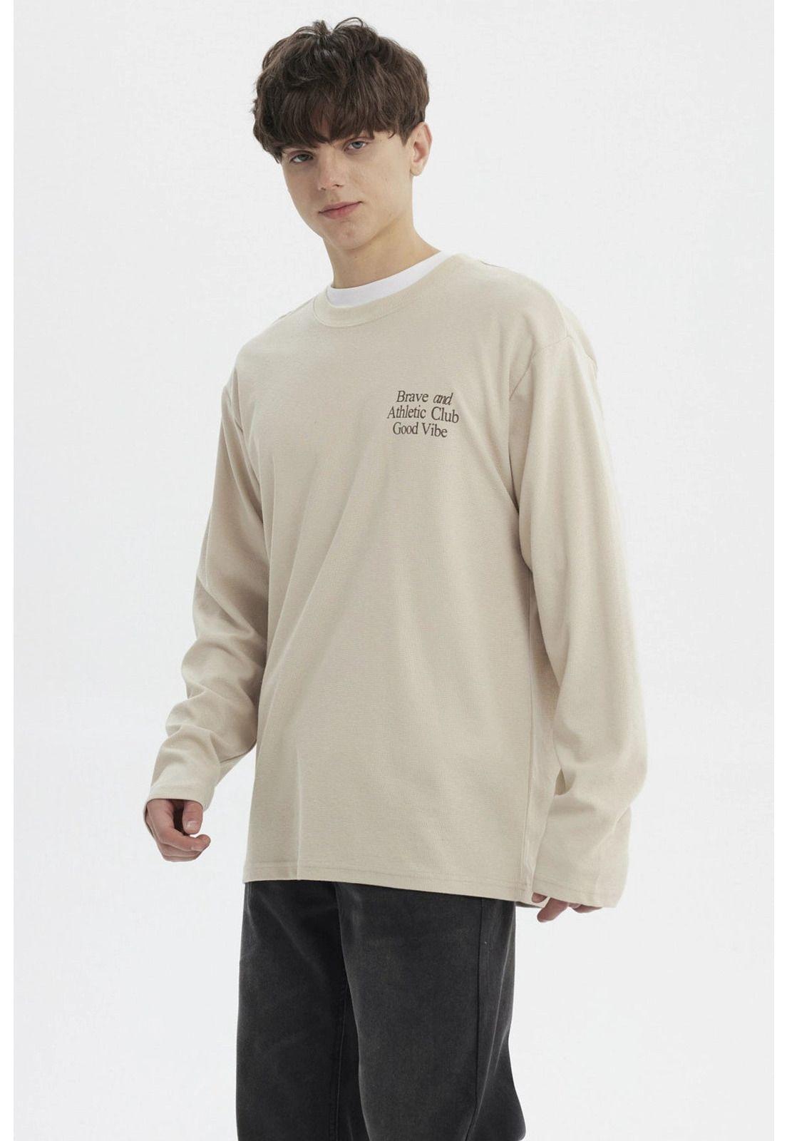 Polera Hombre Slim Beige Oscuro - lV-2