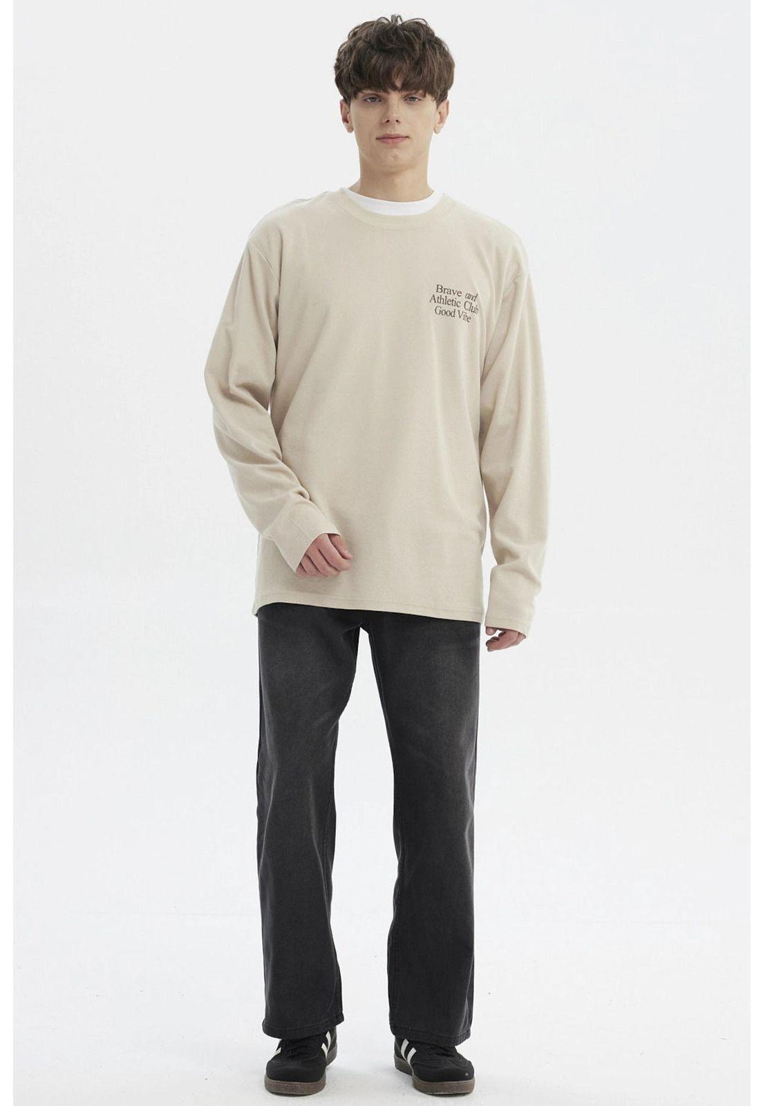 Polera Hombre Slim Beige Oscuro - lV-3